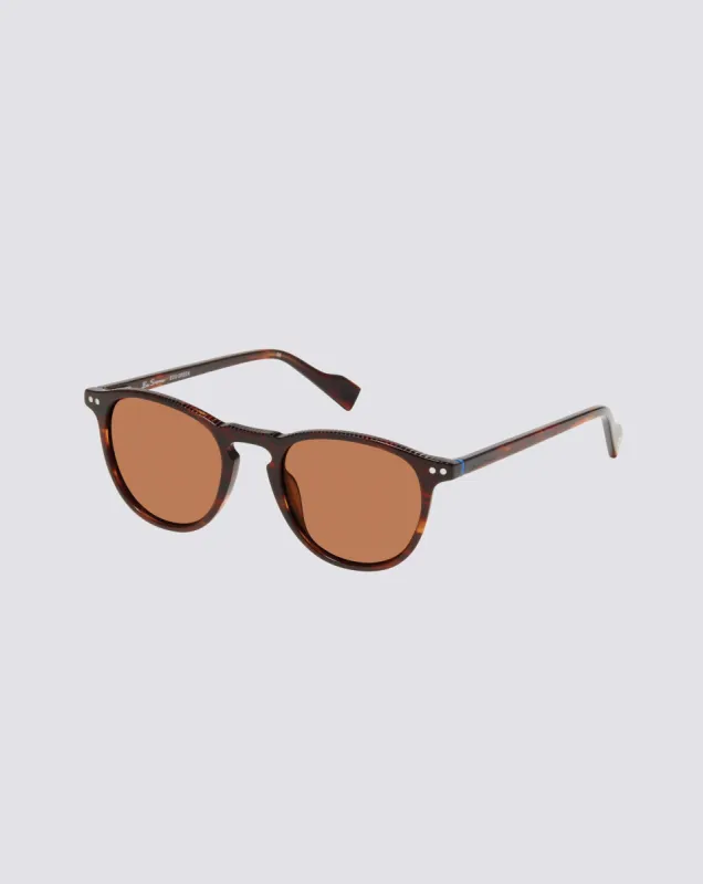 Grove Polarized Round Eco Sunglasses - Brown sold by Ben Sherman