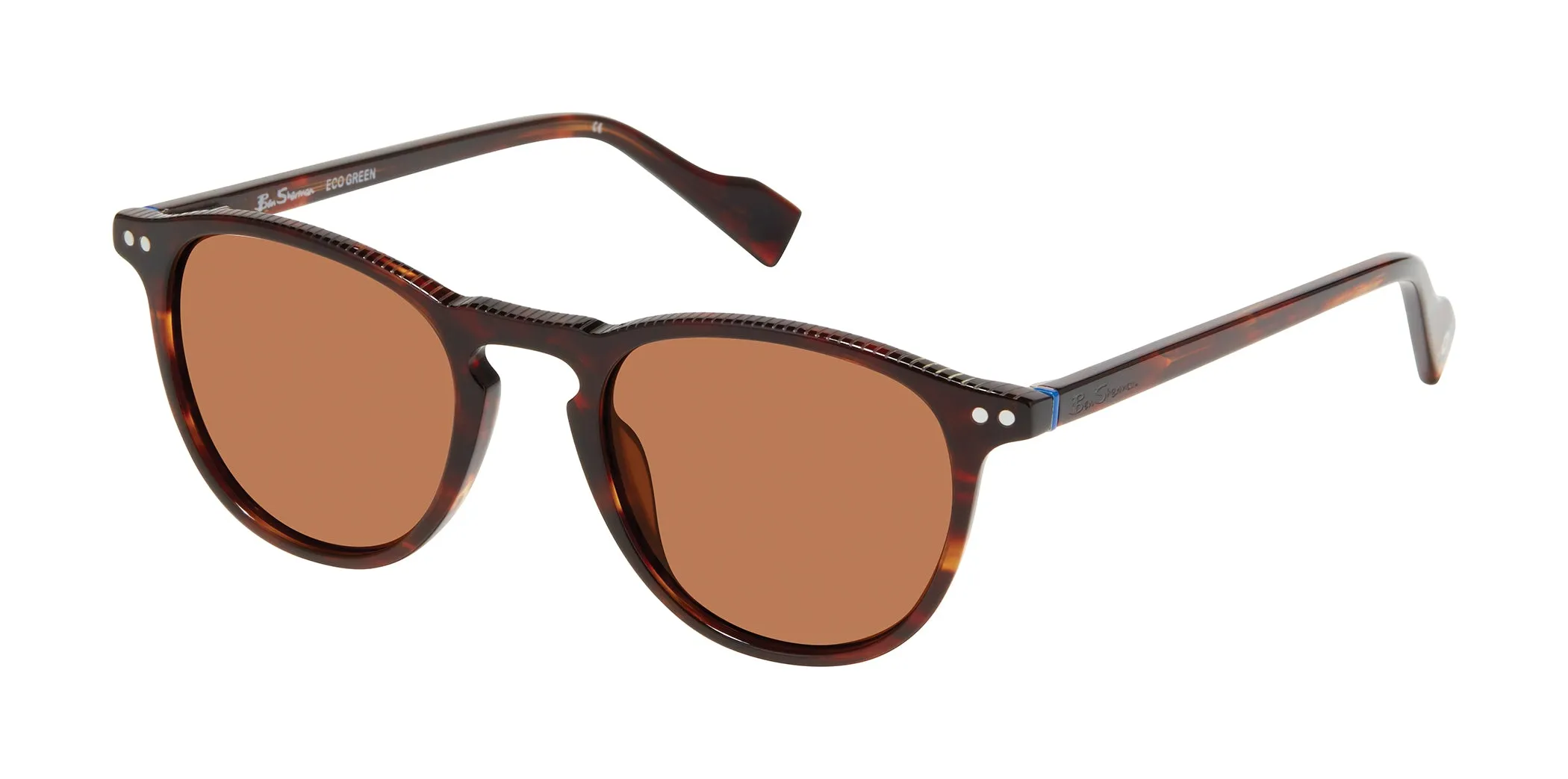 Grove Polarized Round Eco Sunglasses - Brown sold by Ben Sherman product image thumbnail 2