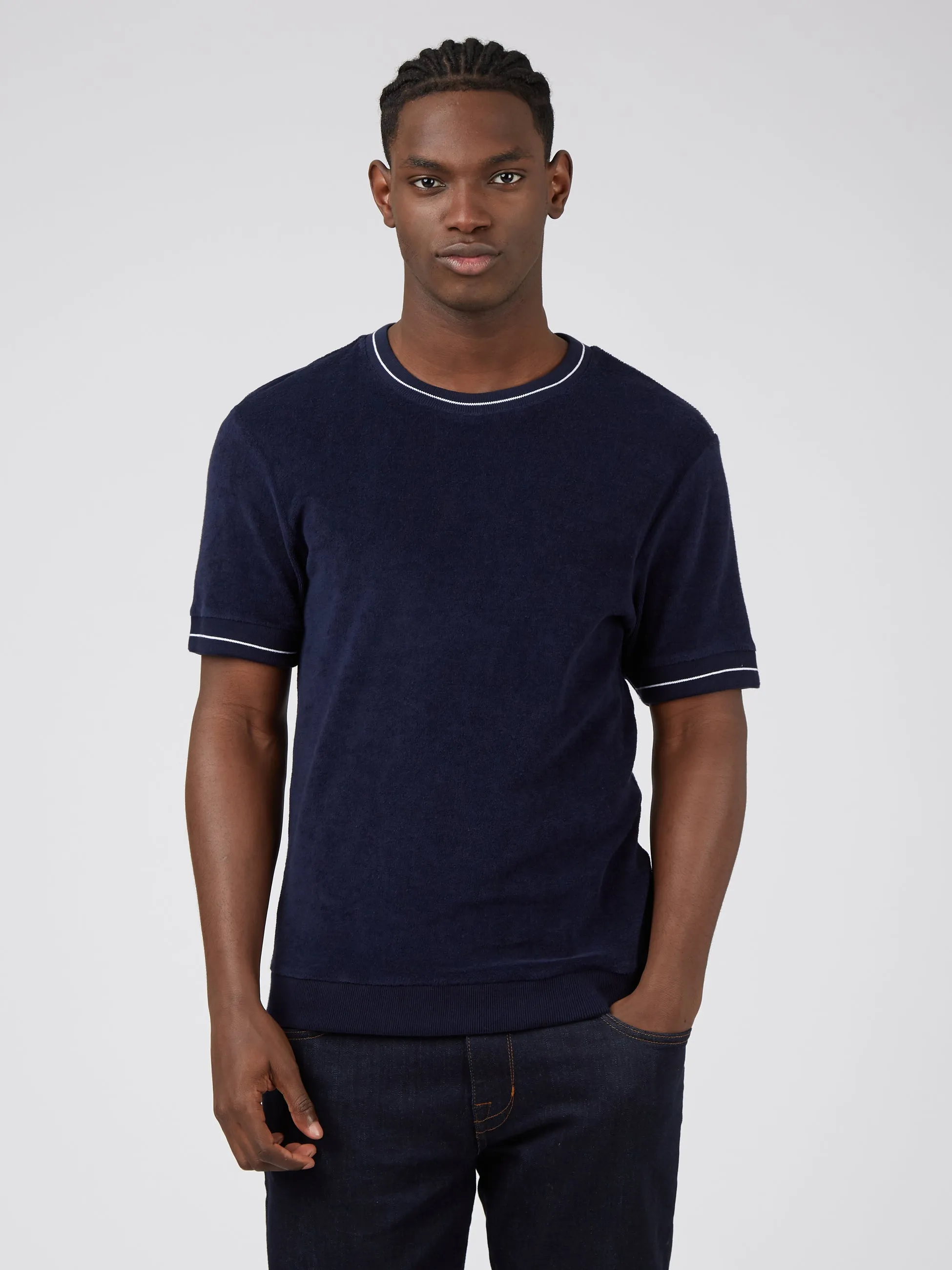 B by Ben Sherman Toweling-Texture Tee - Marine sold by Ben Sherman product image thumbnail 3