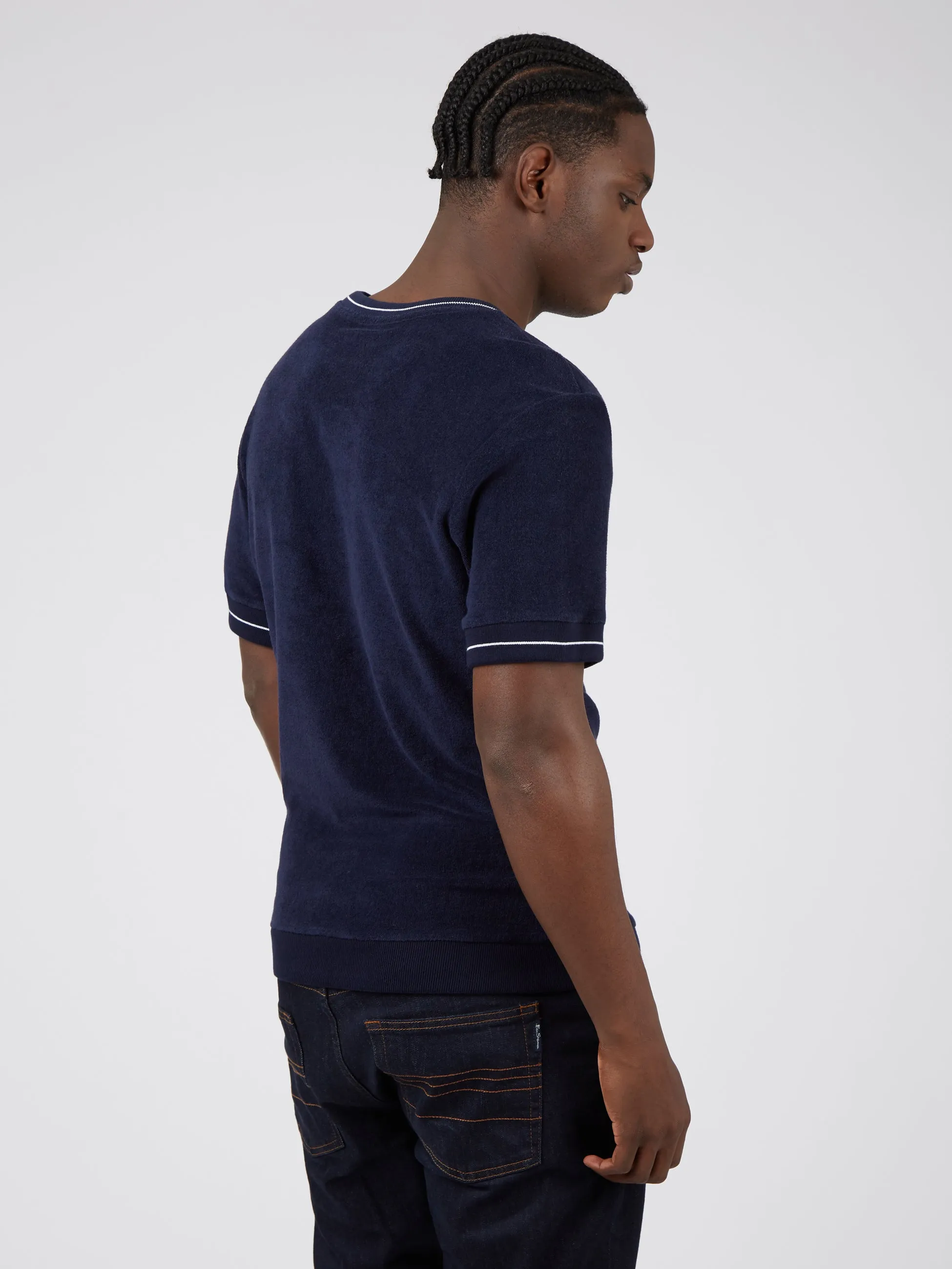 B by Ben Sherman Toweling-Texture Tee - Marine sold by Ben Sherman product image thumbnail 4