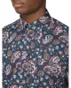 Long-Sleeve Multi-Color Paisley Shirt - Dark Navy sold by Ben Sherman