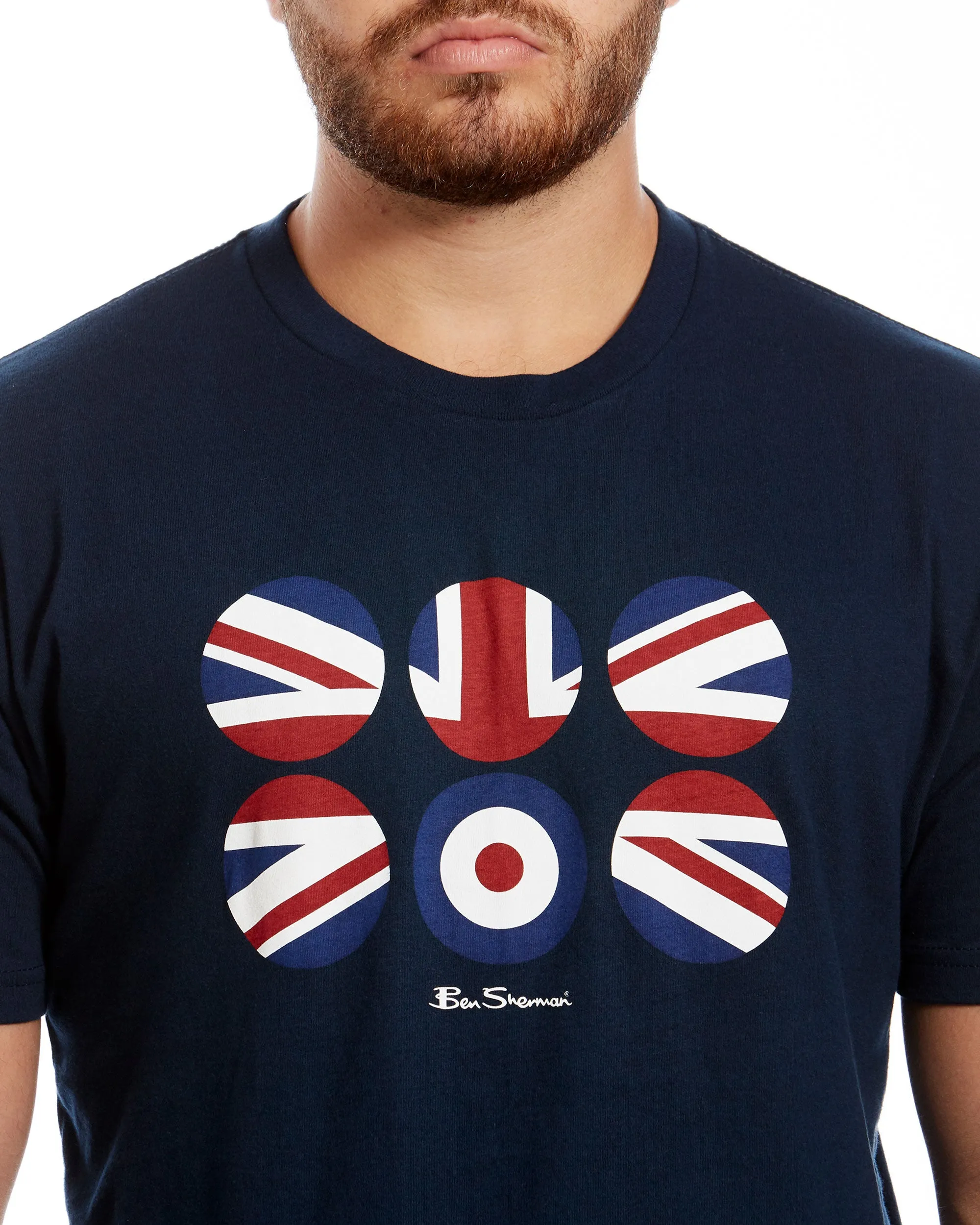 Flag Circles Graphic Tee - Midnight Navy sold by Ben Sherman product image thumbnail 4