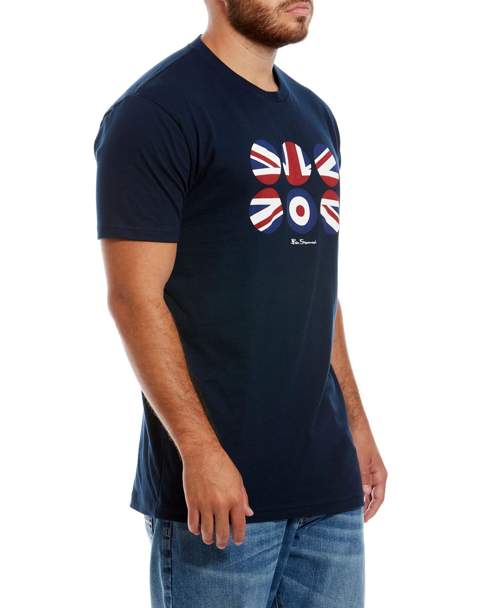 Flag Circles Graphic Tee - Midnight Navy sold by Ben Sherman product image thumbnail 2