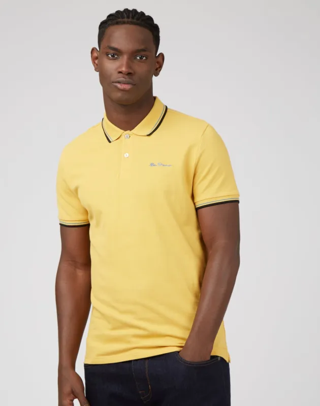 Signature Organic Cotton Polo - Butterscotch sold by Ben Sherman