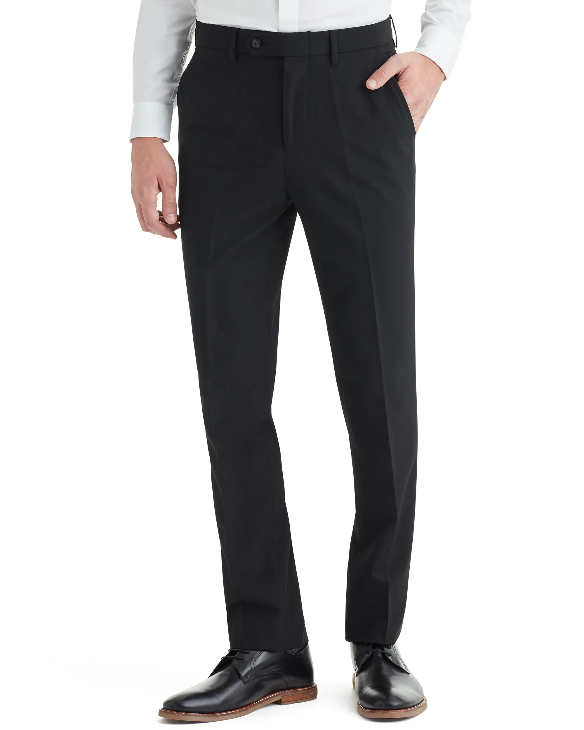 Cave Bi-Stretch Flat Front Suit Pant - Black sold by Ben Sherman