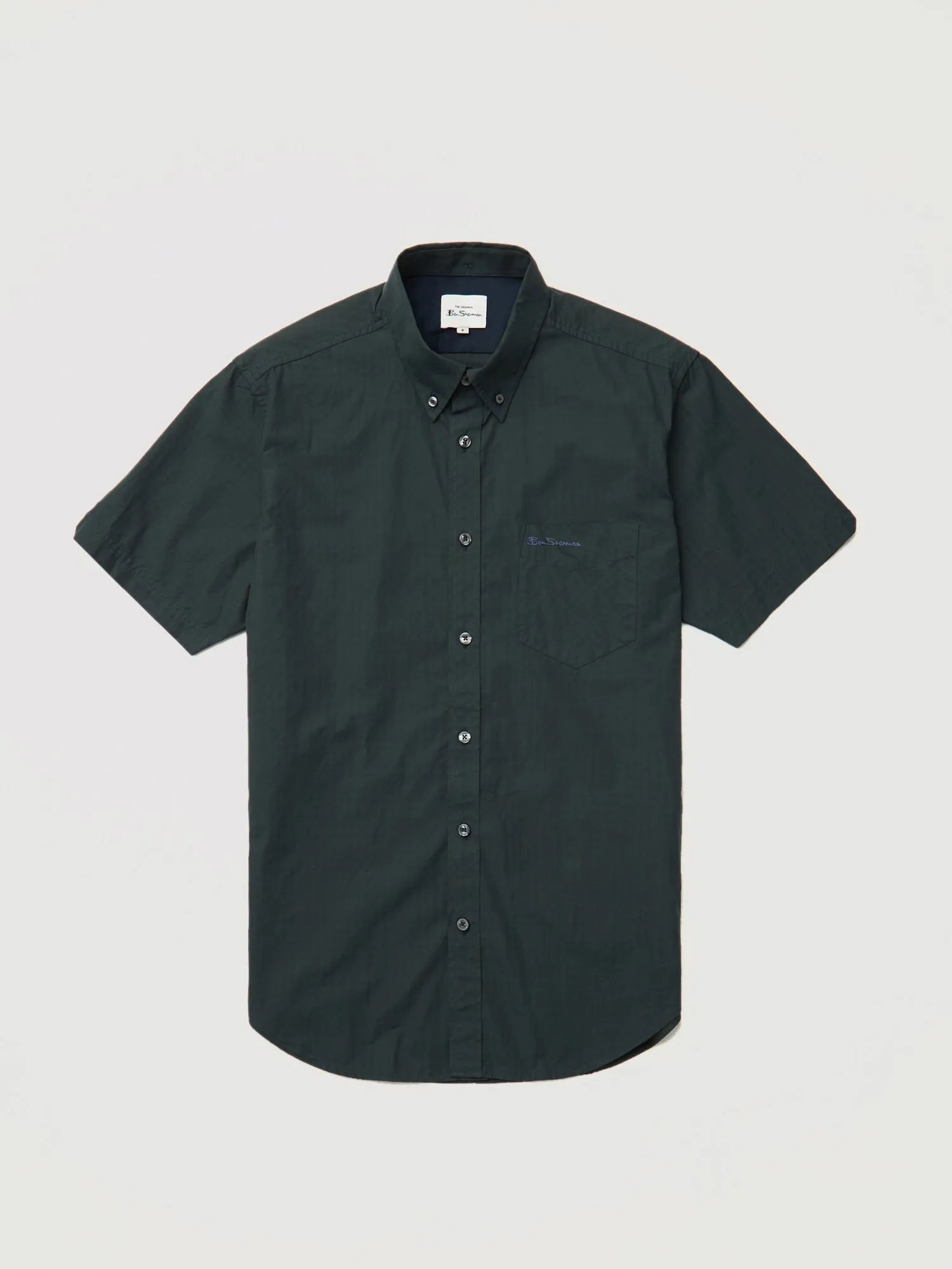 Signature Short-Sleeve Gingham Shirt - Dark Green sold by Ben Sherman product image thumbnail 3