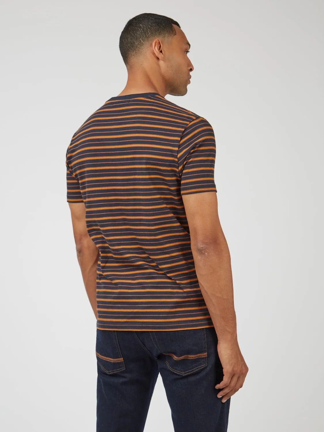 B by Ben Sherman Jersey Striped Tee - Midnight sold by Ben Sherman product image thumbnail 5