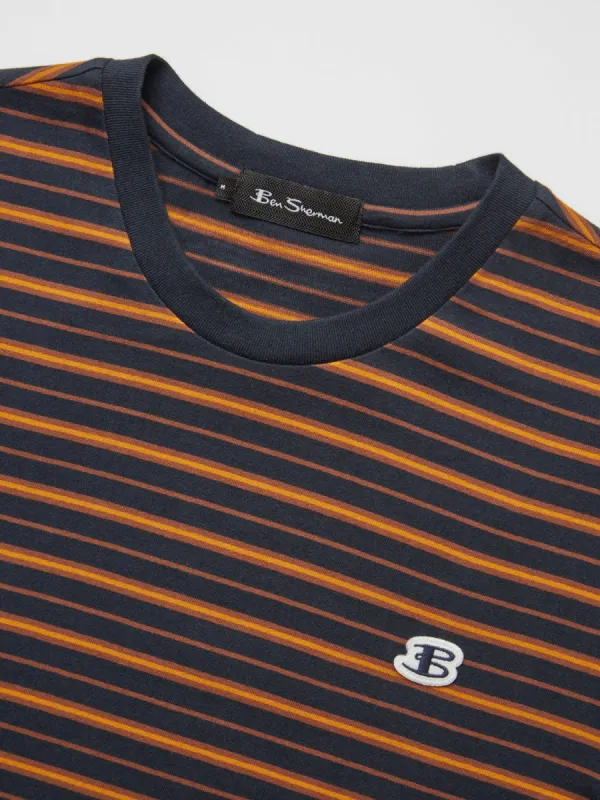 B by Ben Sherman Jersey Striped Tee - Midnight sold by Ben Sherman