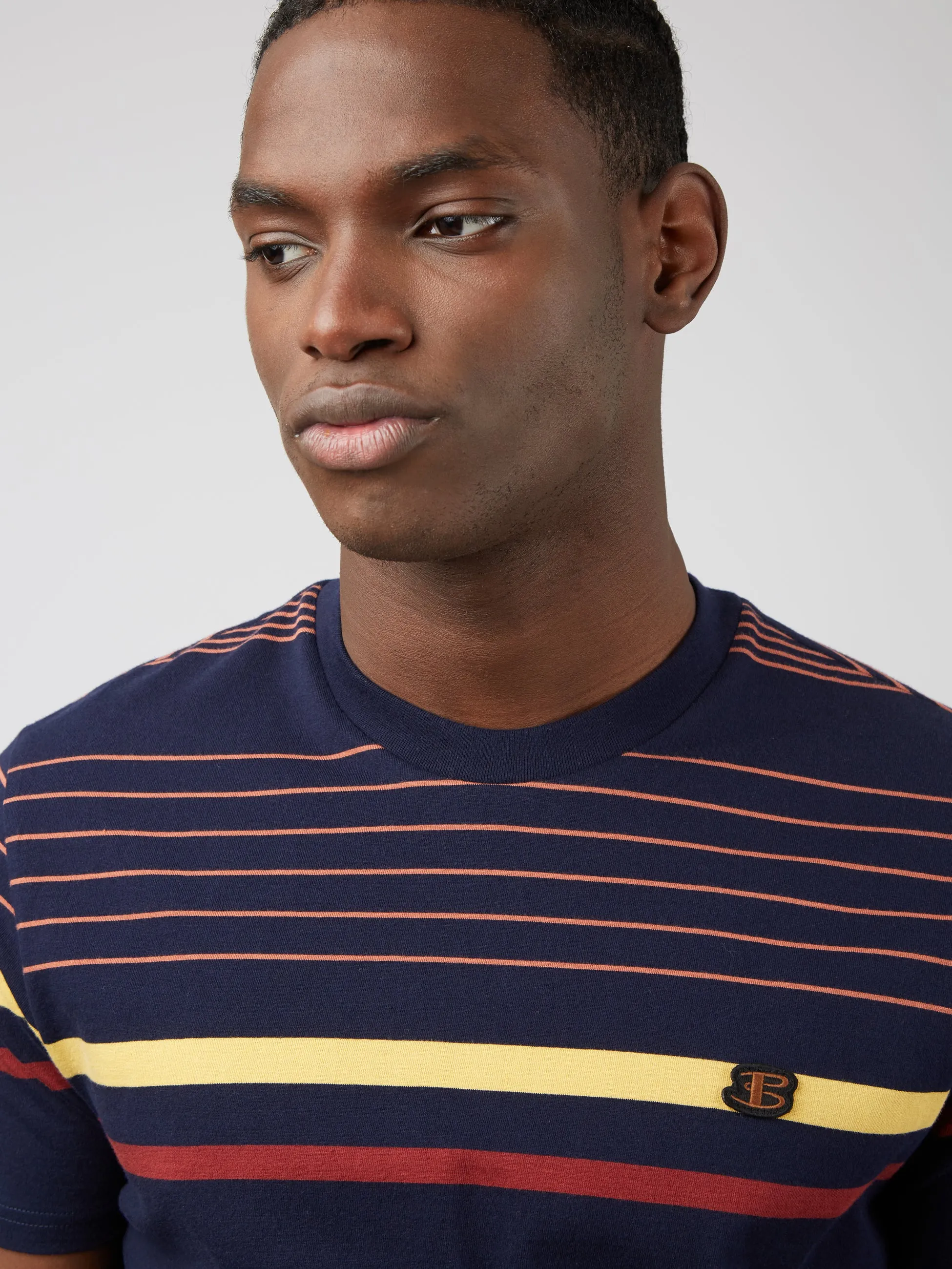 B by Ben Sherman Engineered Stripe Tee - Marine sold by Ben Sherman product image thumbnail 2