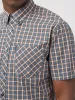 Signature House Check Short-Sleeve Shirt - Wedgewood Blue sold by Ben Sherman
