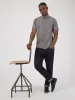 Signature House Check Short-Sleeve Shirt - Wedgewood Blue sold by Ben Sherman