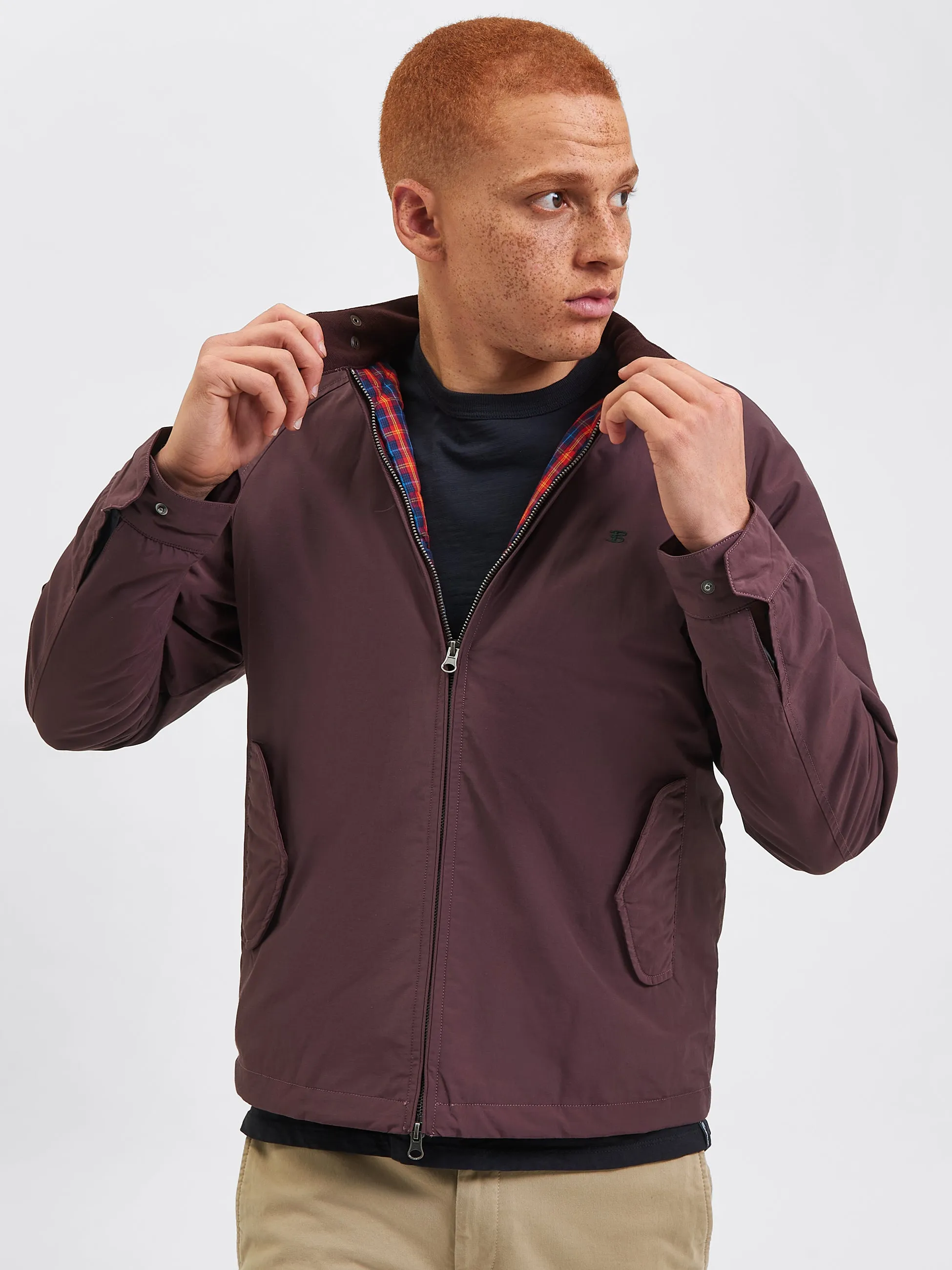 The Original Quilted Harrington Jacket - Merlot sold by Ben Sherman product image thumbnail 2