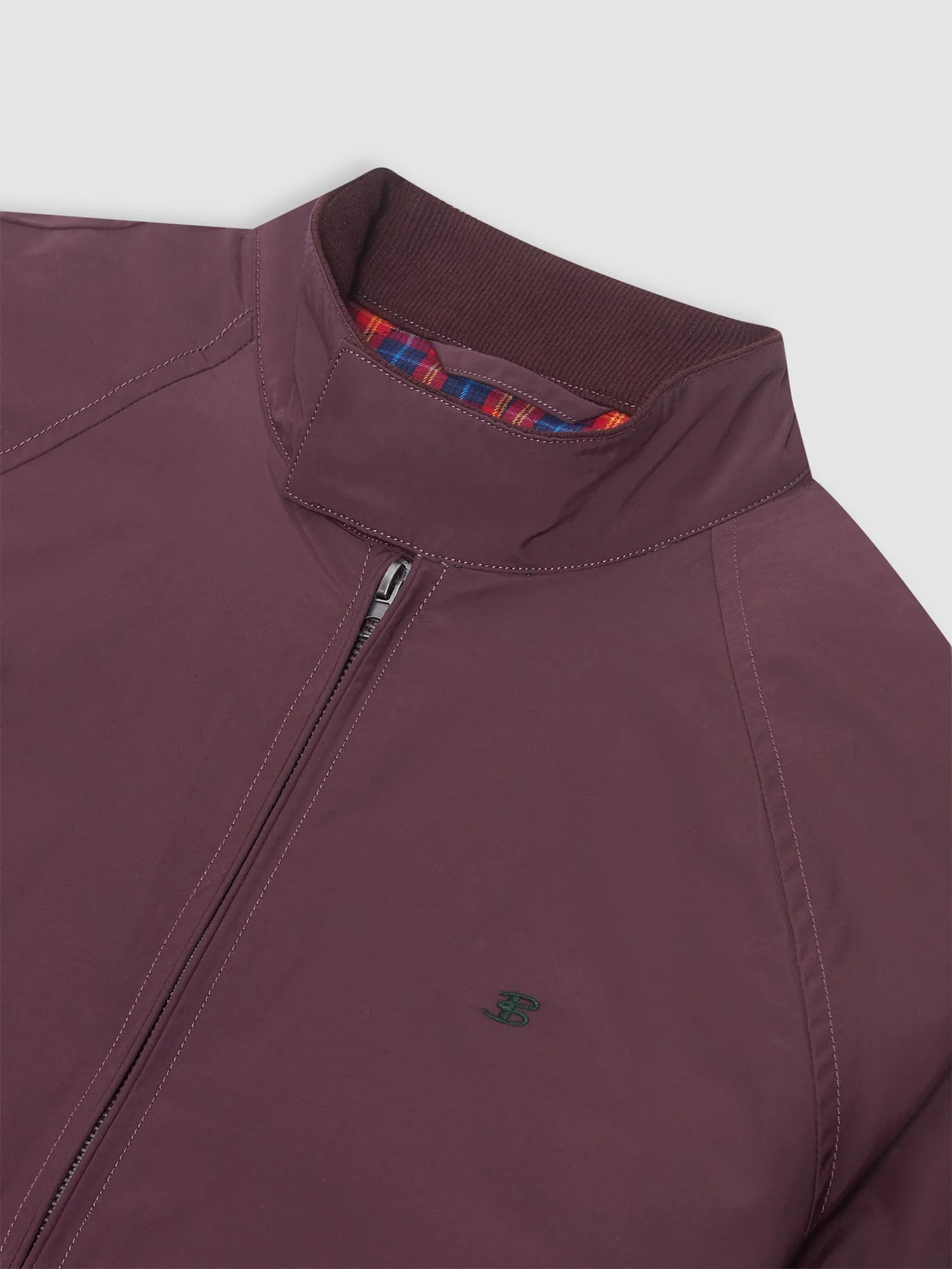The Original Quilted Harrington Jacket - Merlot sold by Ben Sherman product image thumbnail 5