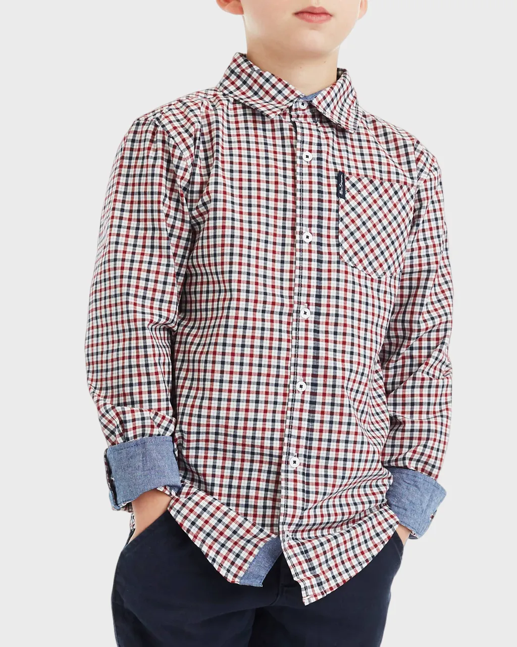 Boys Plaid Button-Down Shirt (Sizes 4-7) sold by Ben Sherman