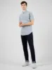 Signature Short-Sleeve Gingham Shirt - Persian Blue sold by Ben Sherman