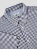 Signature Short-Sleeve Gingham Shirt - Persian Blue sold by Ben Sherman