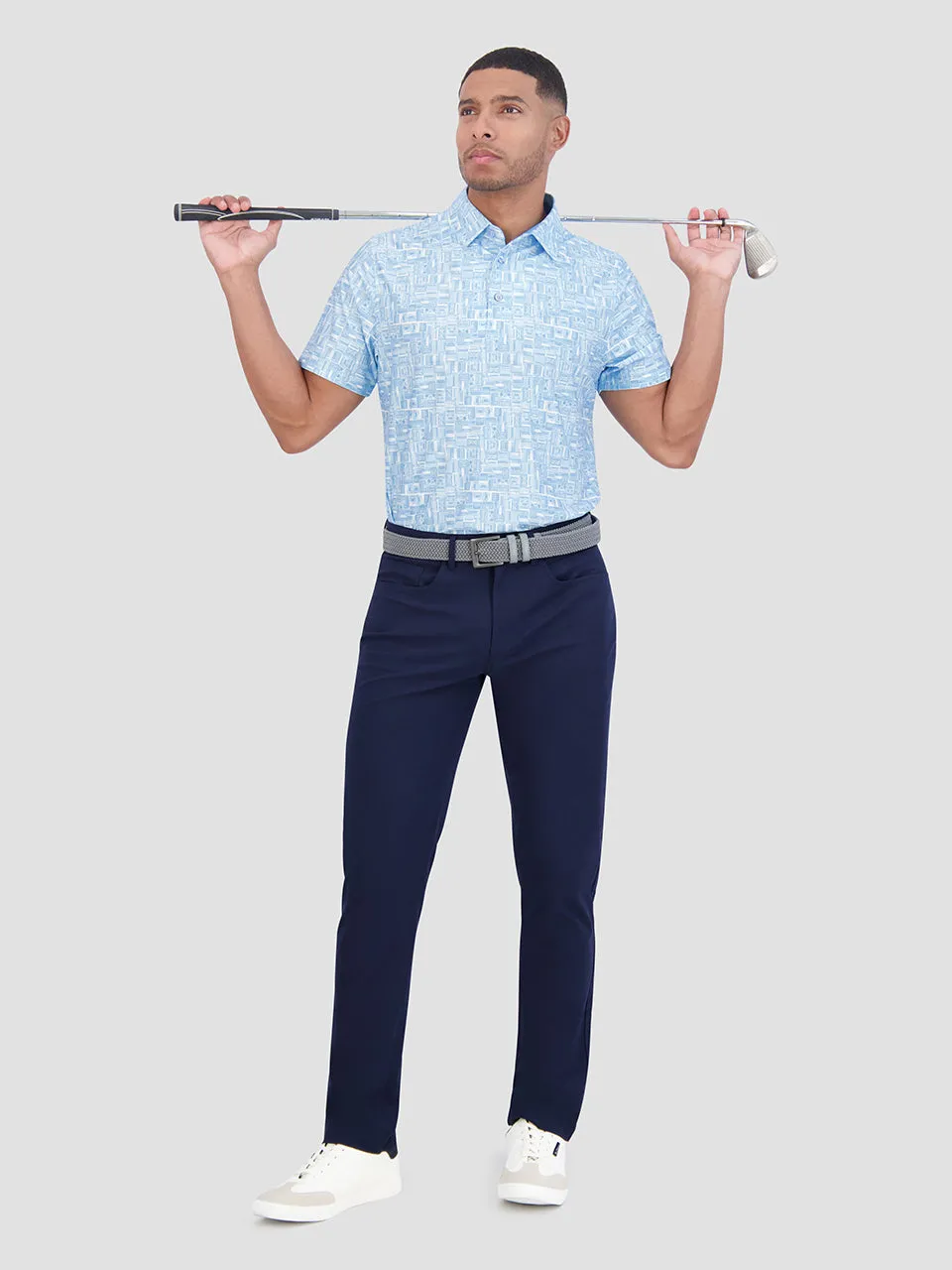 Radio Stack Tech Jersey Sports Fit Polo - Light Blue sold by Ben Sherman product image thumbnail 2