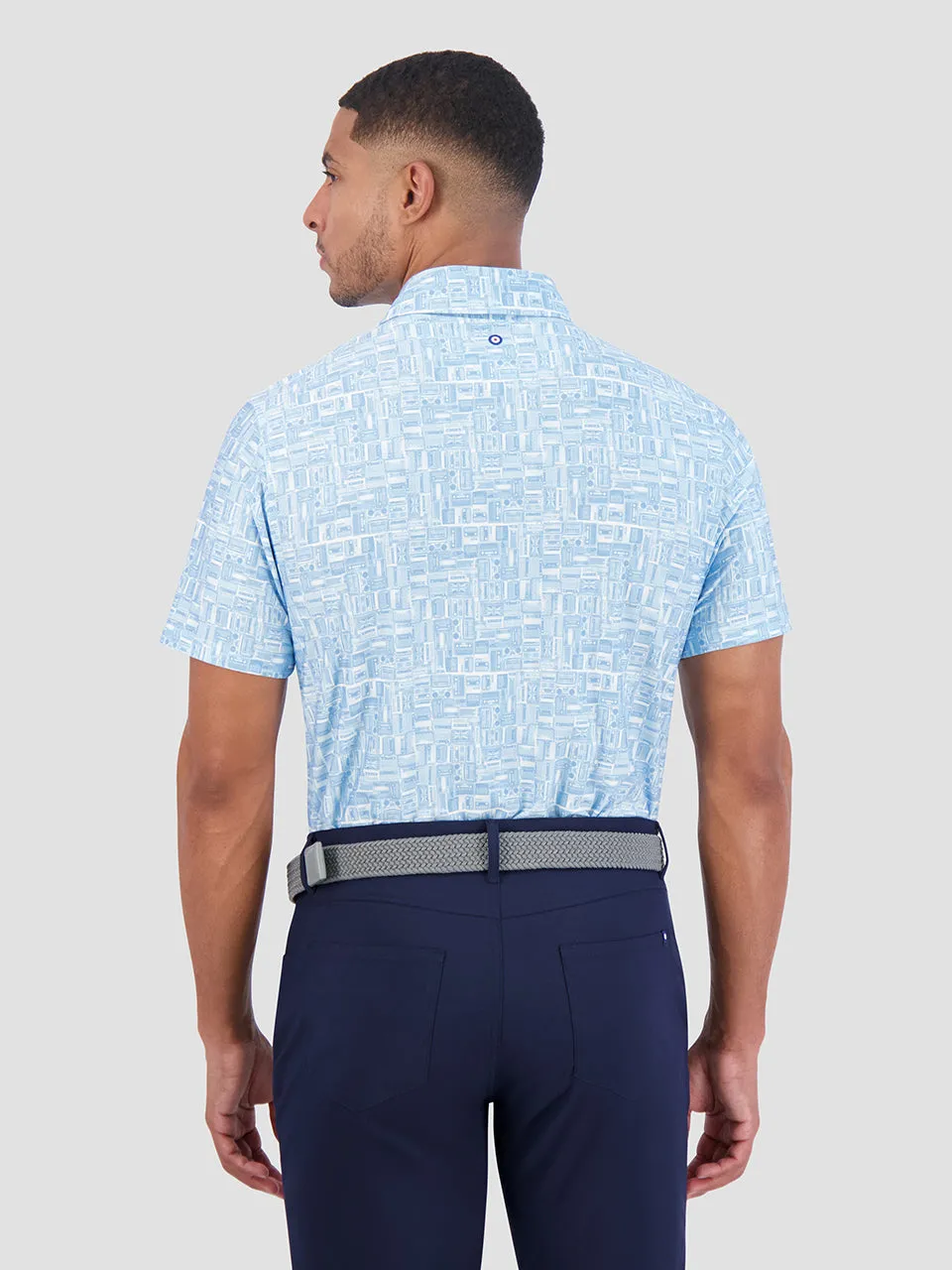 Radio Stack Tech Jersey Sports Fit Polo - Light Blue sold by Ben Sherman product image thumbnail 3