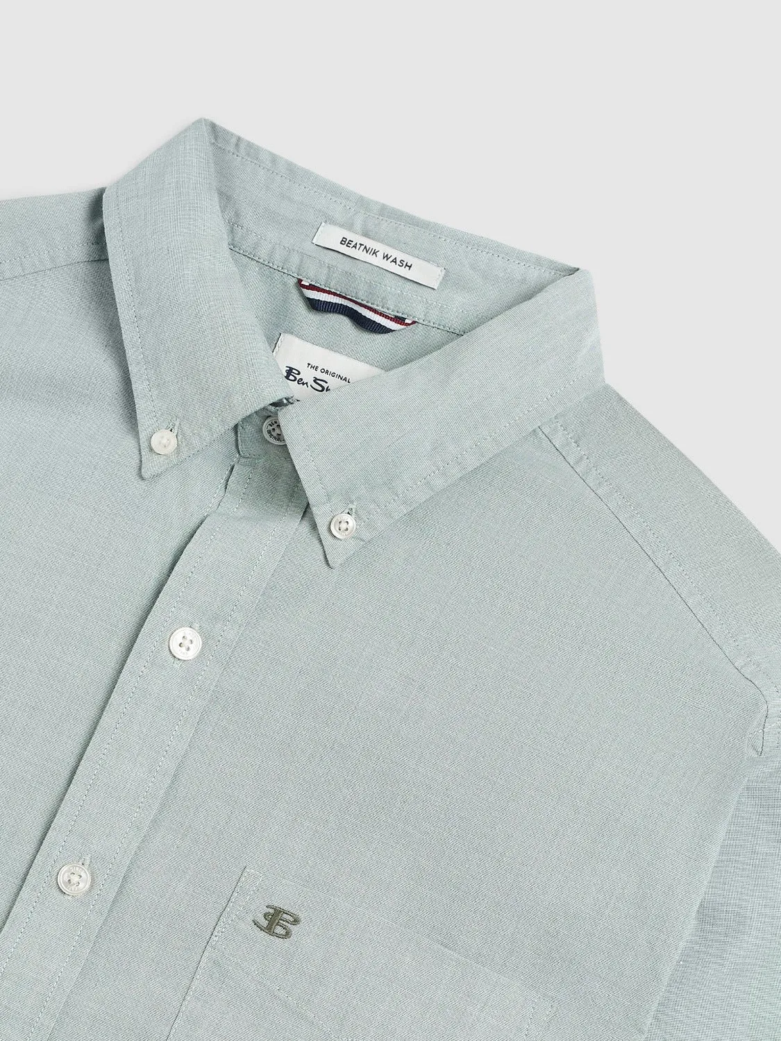 Beatnik Wash Long-Sleeve Shirt - Forest sold by Ben Sherman product image thumbnail 3