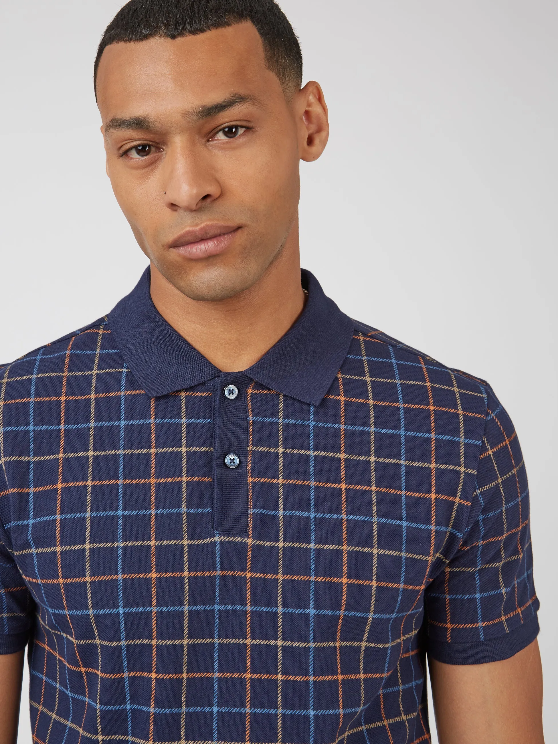 B by Ben Sherman Tattersall Check Polo sold by Ben Sherman product image thumbnail 4