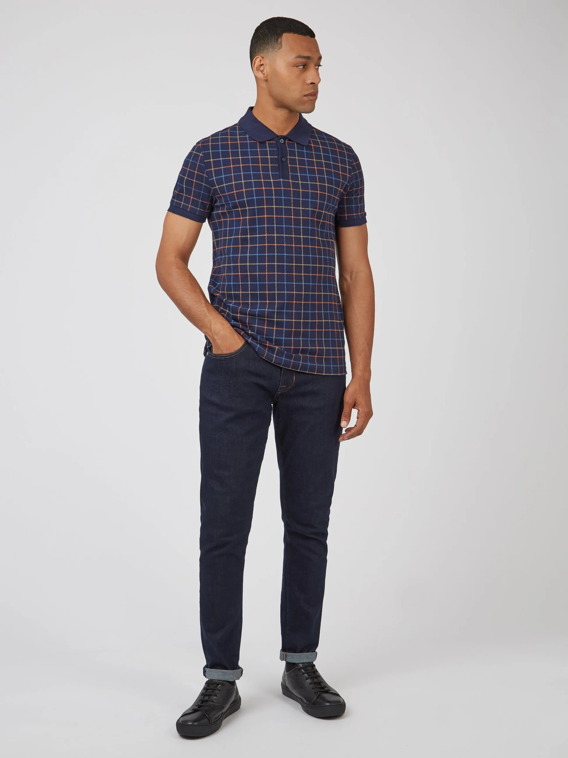 B by Ben Sherman Tattersall Check Polo sold by Ben Sherman product image thumbnail 5