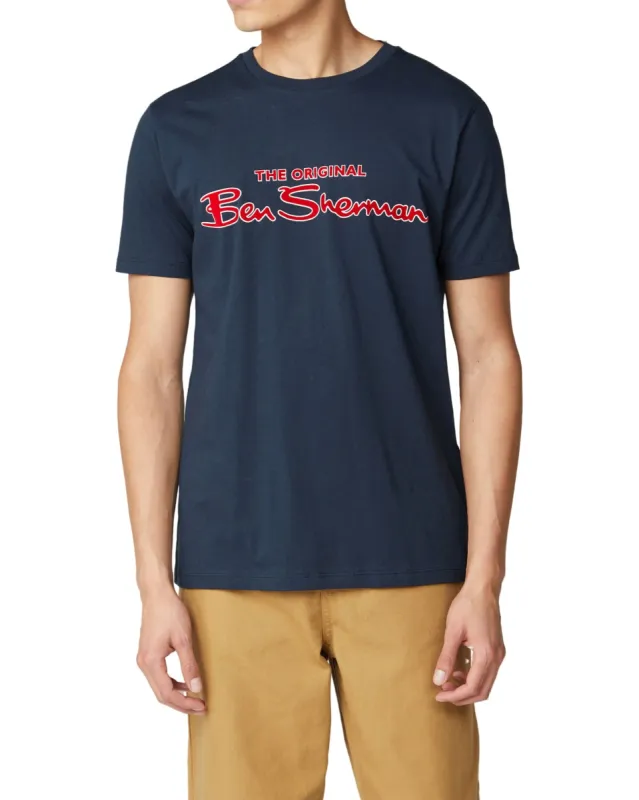 Signature Logo Tee - Dark Navy sold by Ben Sherman