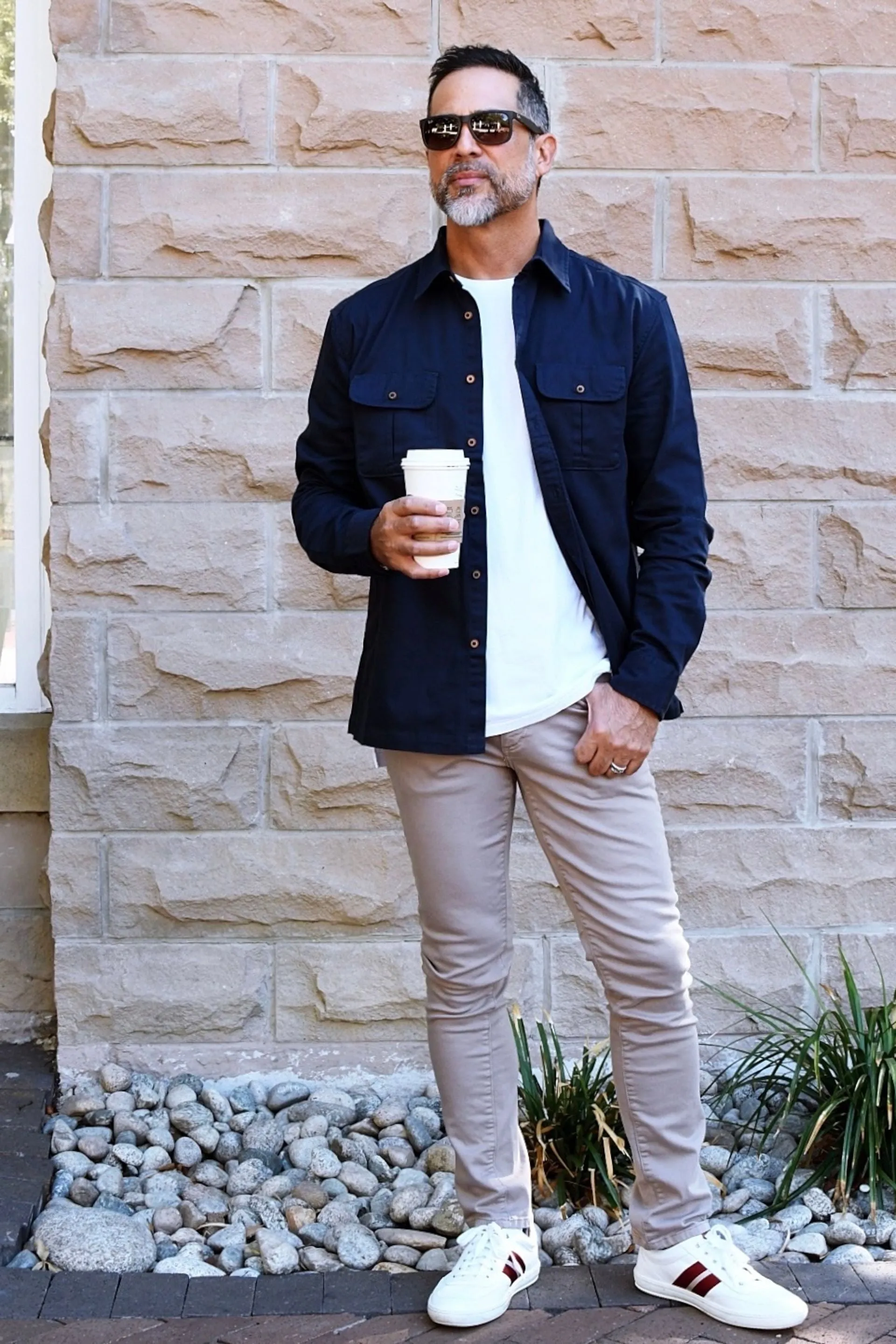 Cotton Twill Long-Sleeve Overshirt sold by Ben Sherman product image thumbnail 2