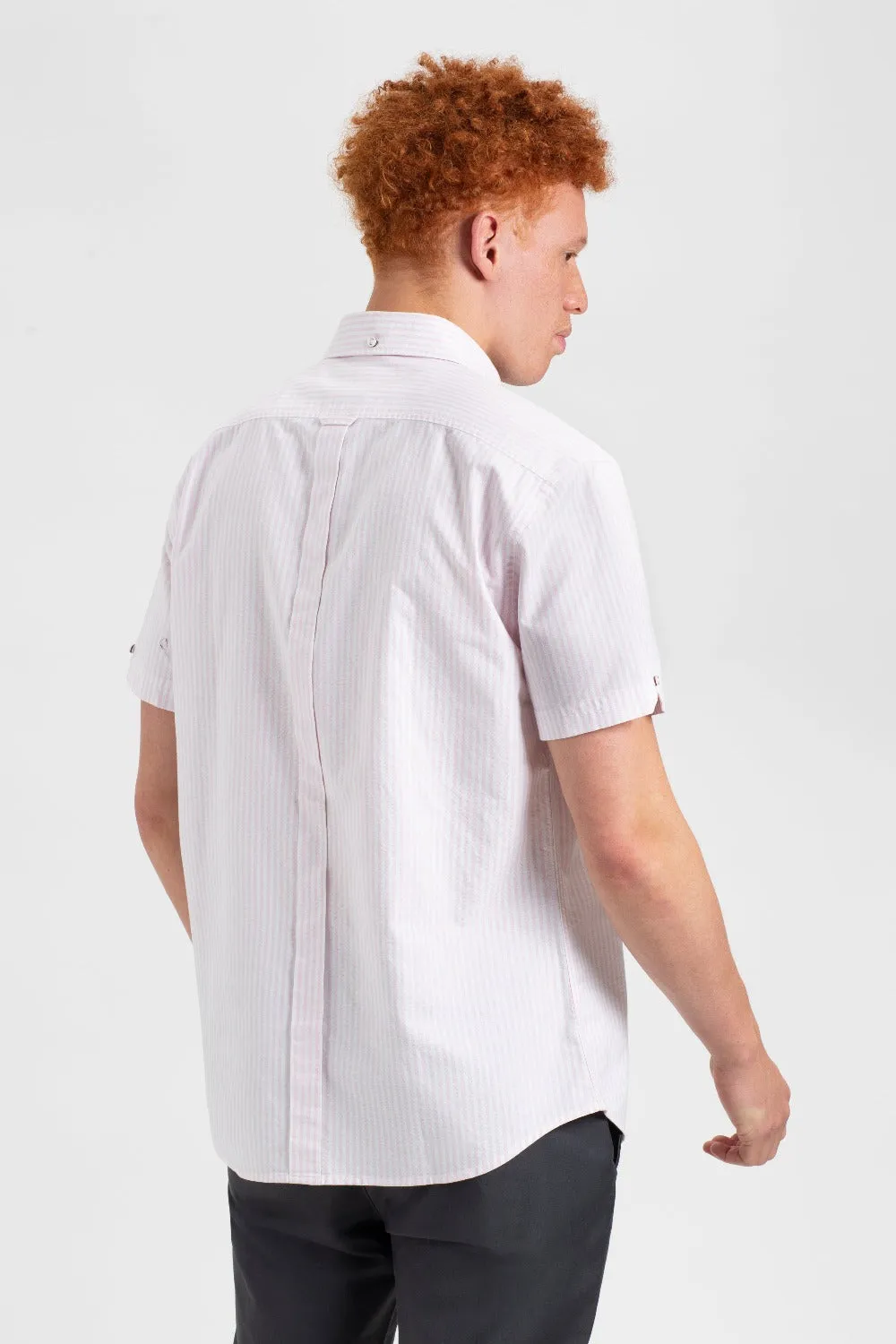 Brighton Oxford Shirt - Pink Bengal Stripe sold by Ben Sherman product image thumbnail 4