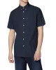 Short-Sleeve Gingham Shirt - Blue Grey sold by Ben Sherman