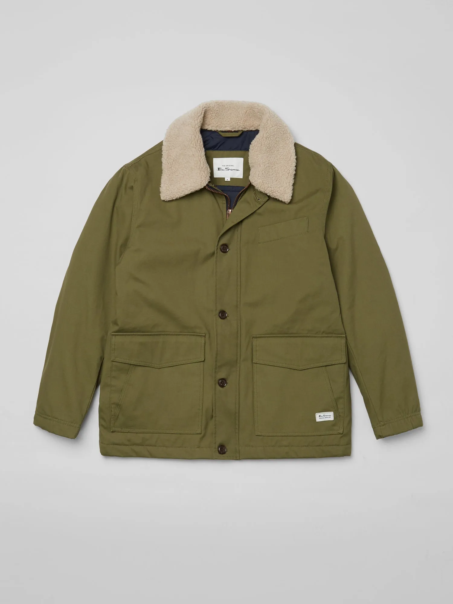 Workers' Wool-Collared Jacket - Hemp sold by Ben Sherman product image thumbnail 5