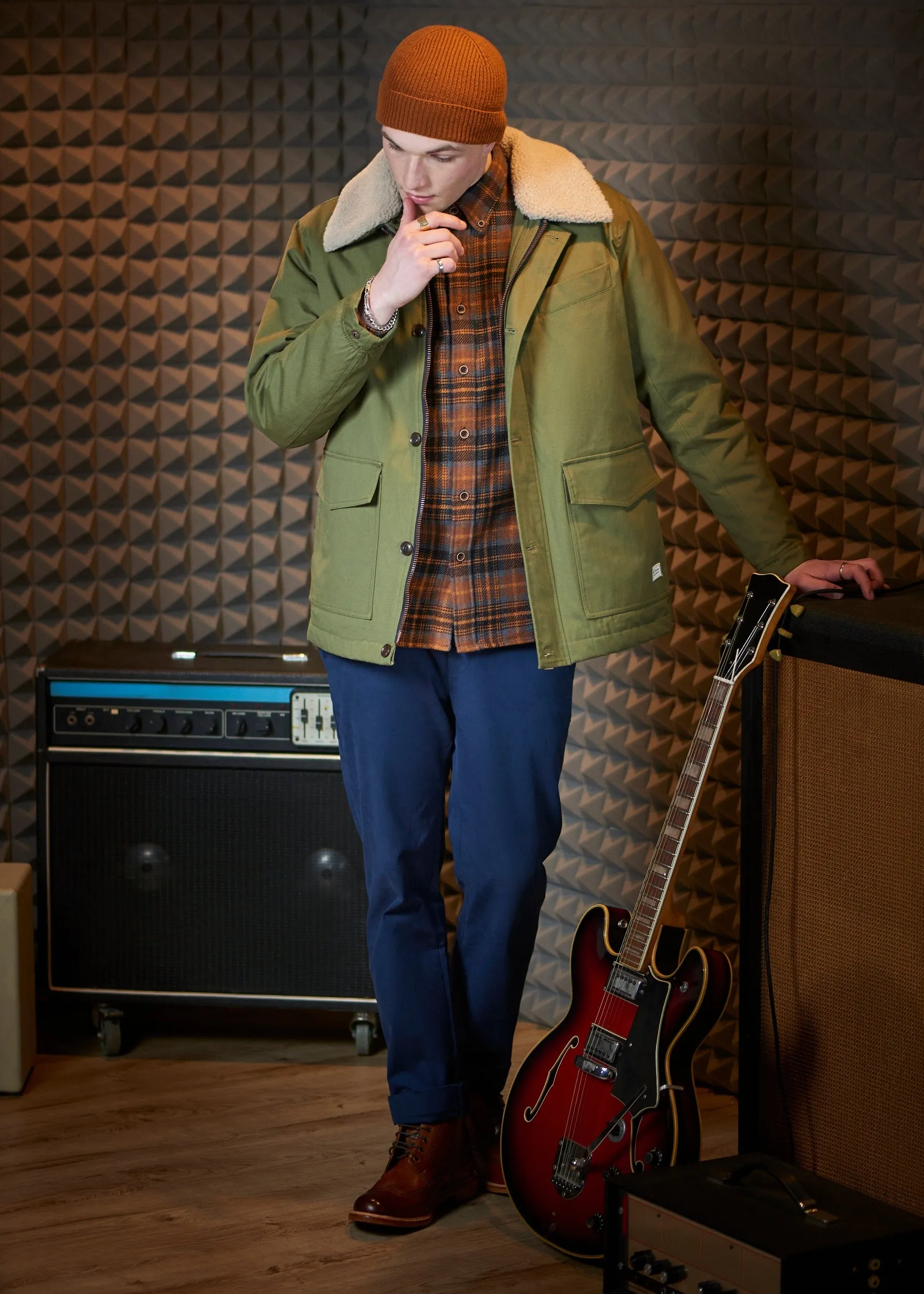 Workers' Wool-Collared Jacket - Hemp sold by Ben Sherman product image thumbnail 3