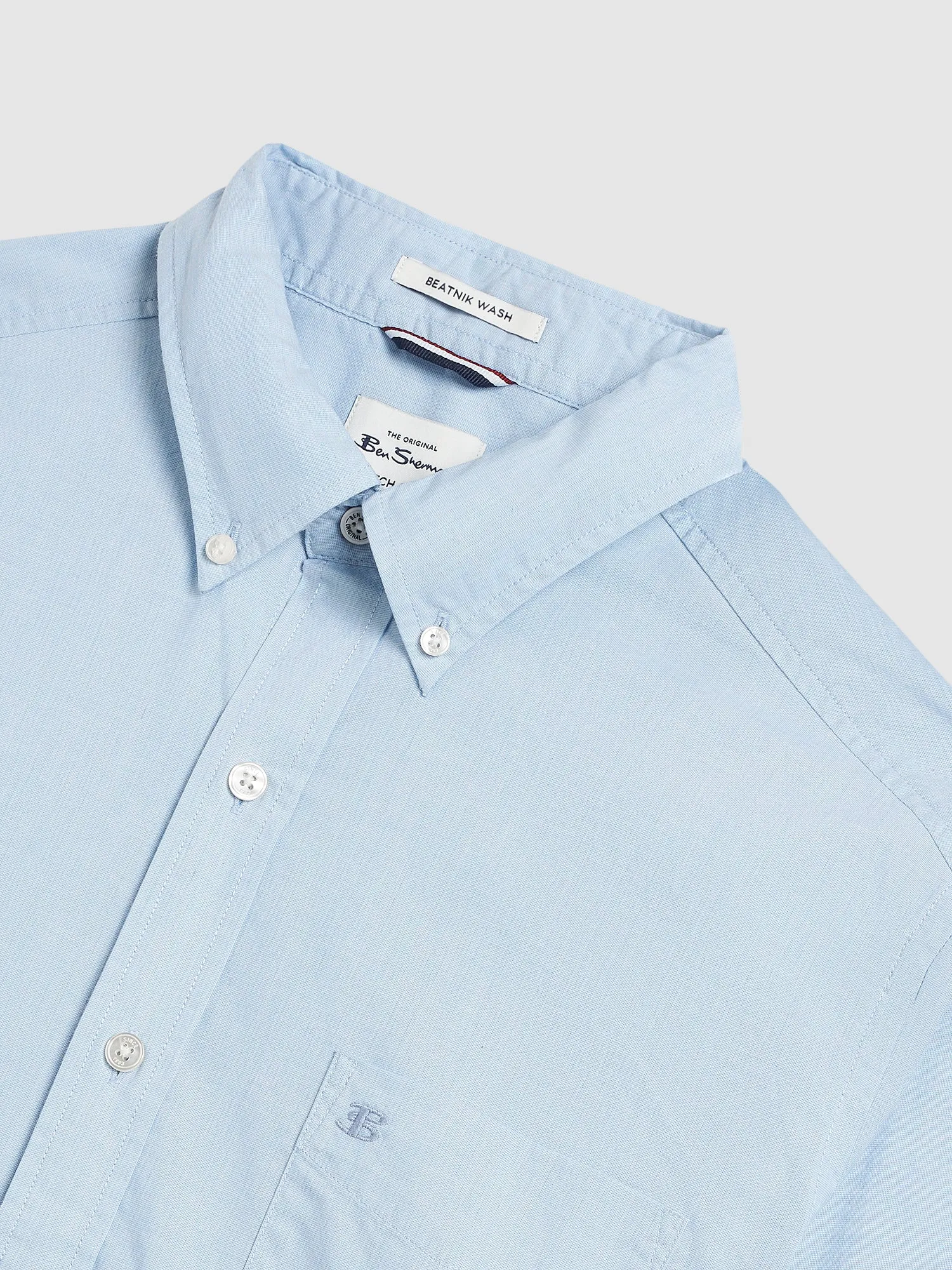 Beatnik Wash Long-Sleeve Shirt - Sky sold by Ben Sherman product image thumbnail 2