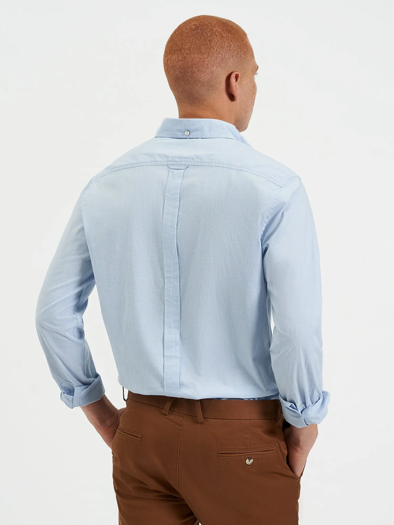 Beatnik Wash Long-Sleeve Shirt - Sky sold by Ben Sherman product image thumbnail 5