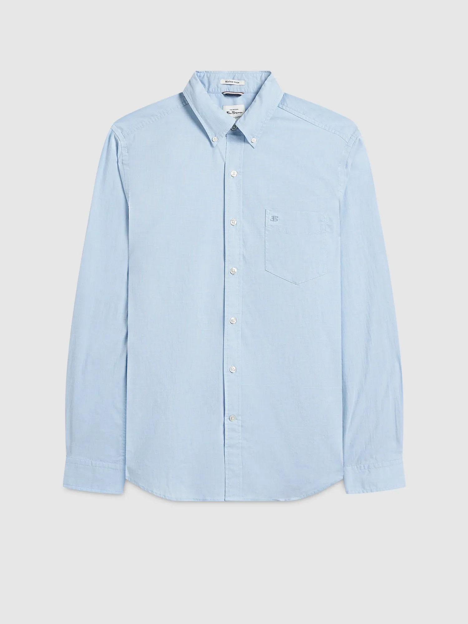 Beatnik Wash Long-Sleeve Shirt - Sky sold by Ben Sherman product image thumbnail 3