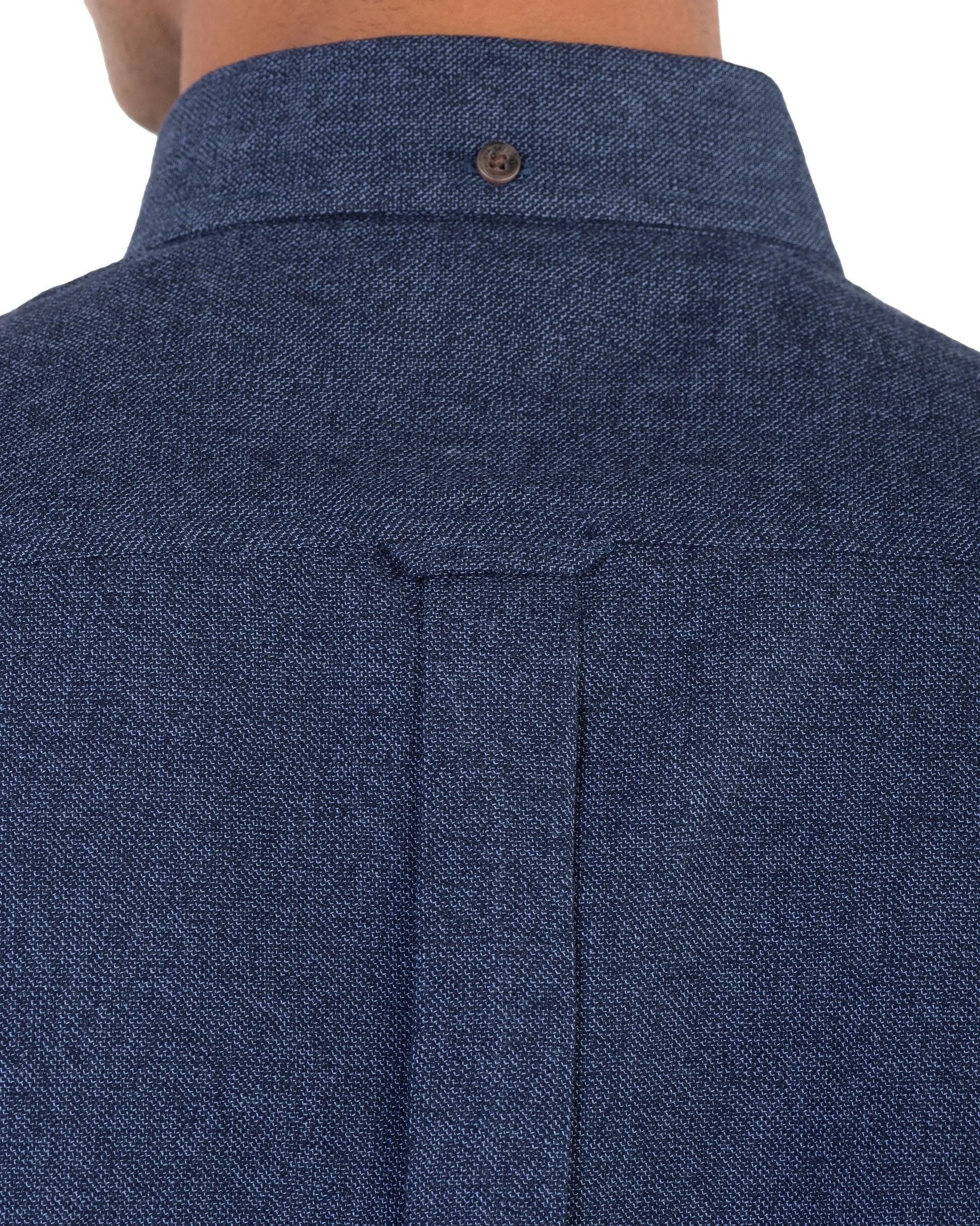 Long-Sleeve Twisted Brushed Shirt - Blue sold by Ben Sherman product image thumbnail 4