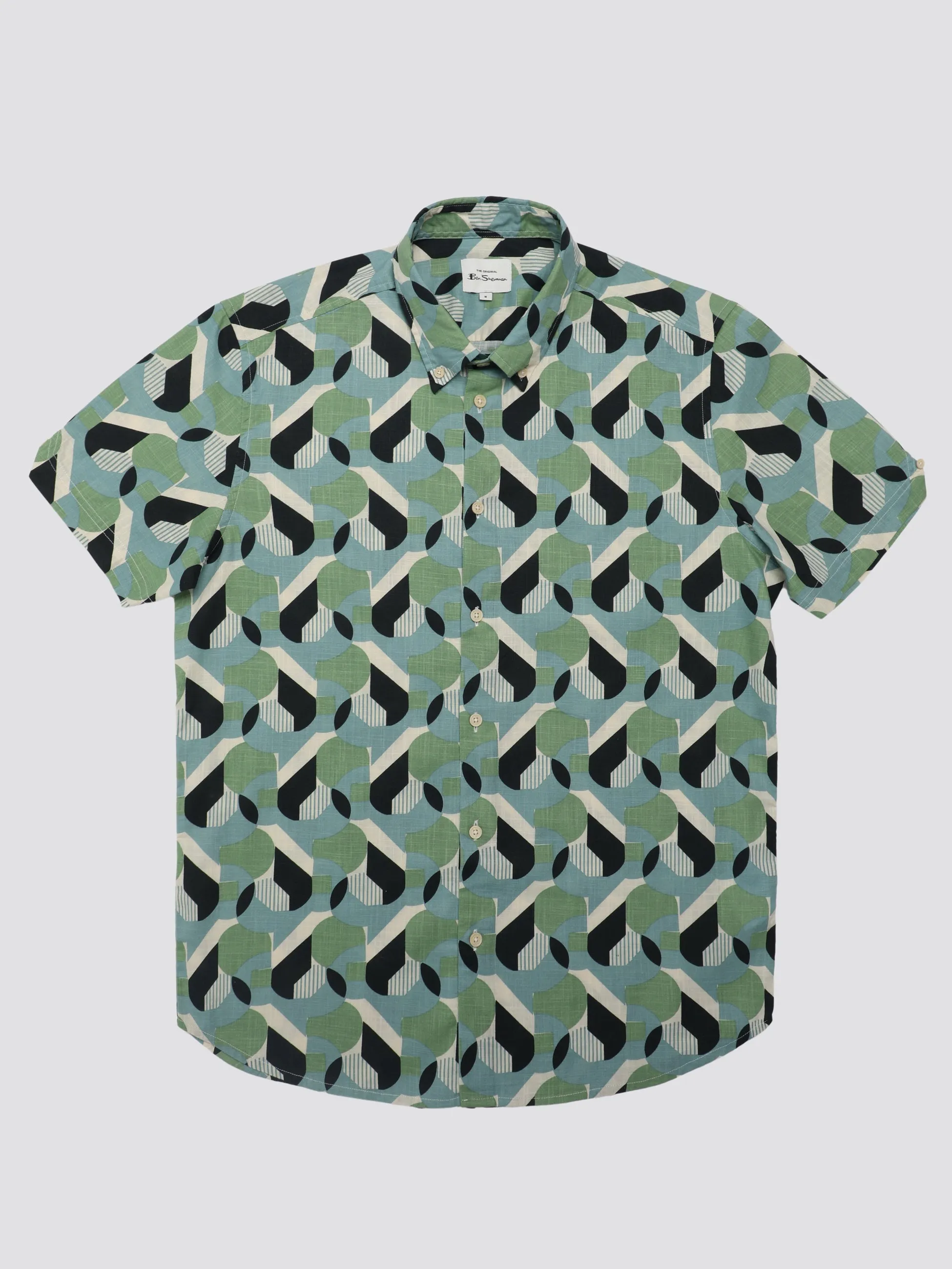 Art Deco Print Shirt - Grass Green sold by Ben Sherman product image thumbnail 4