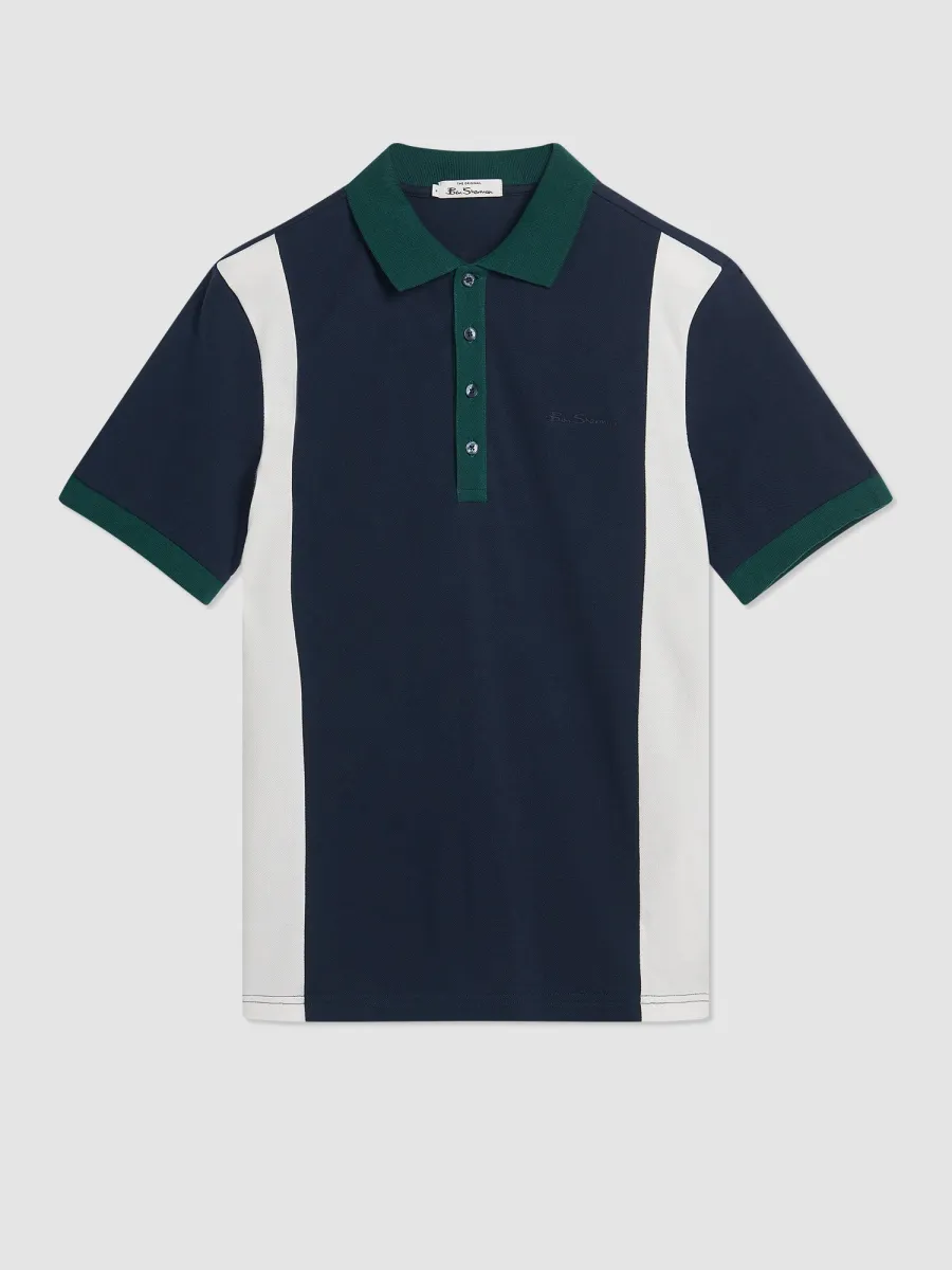 Vintage Colorblock Sport Polo - Marine sold by Ben Sherman