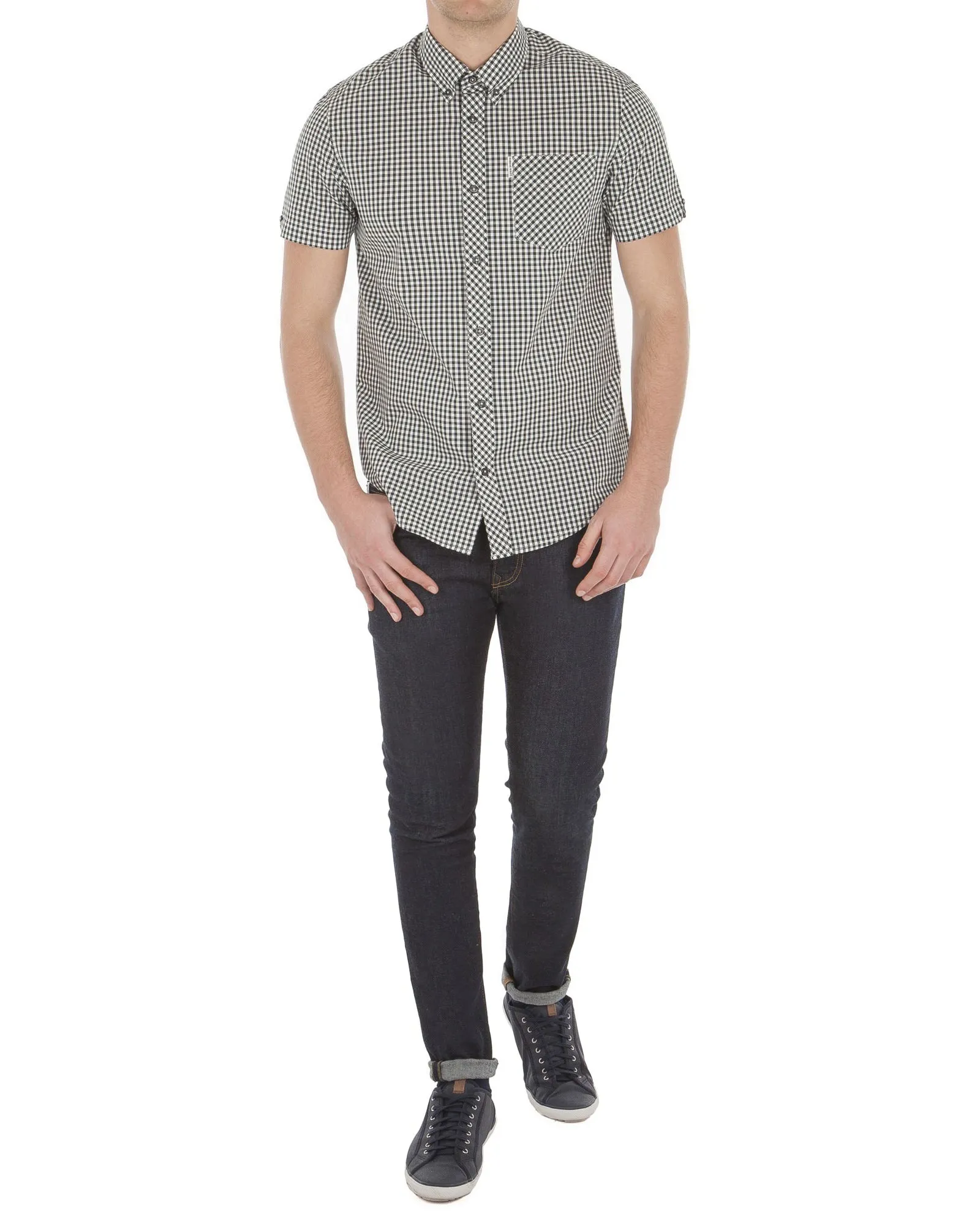 Short Sleeve Gingham Shirt - Racing Green sold by Ben Sherman product image thumbnail 5