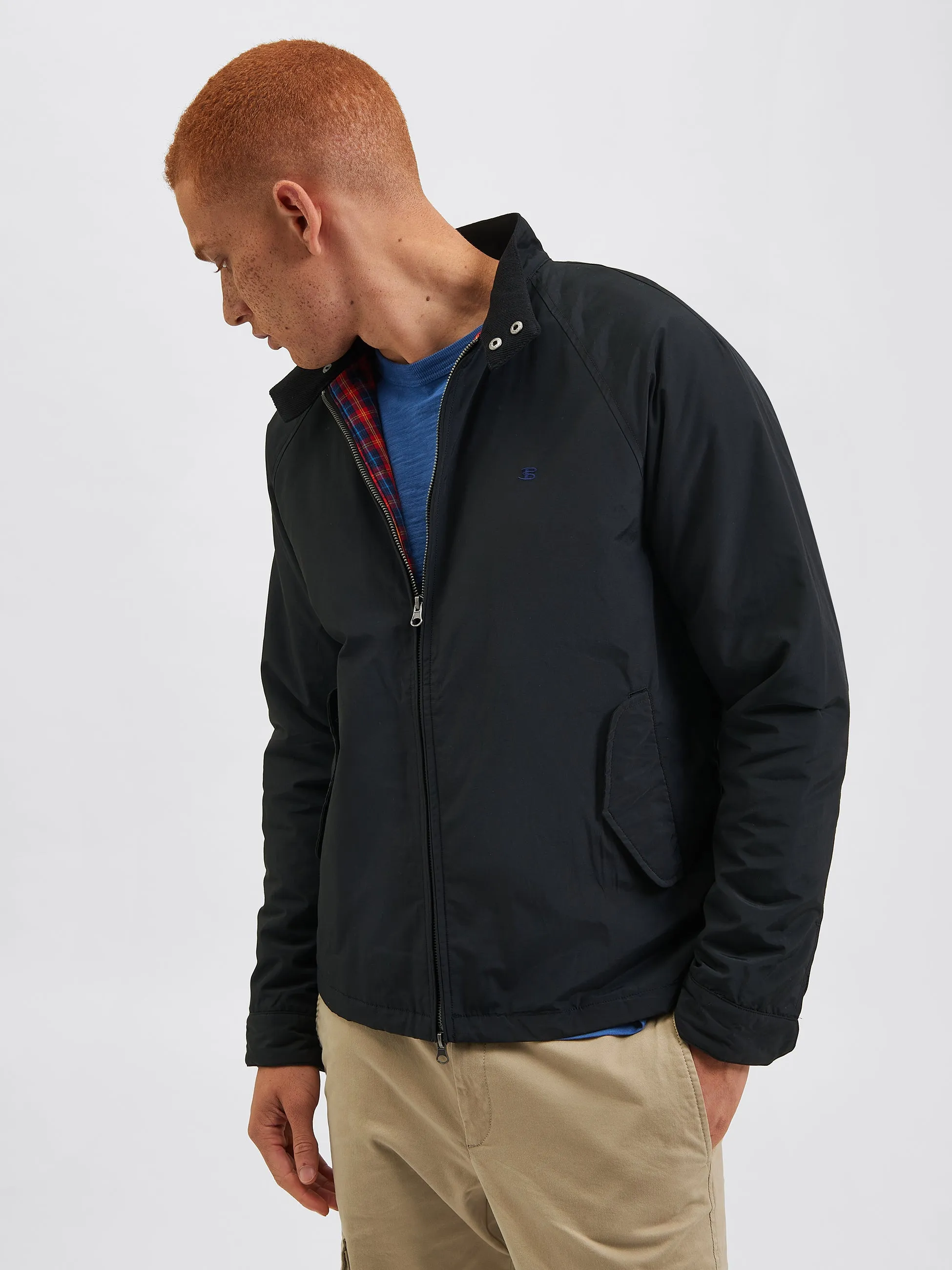 The Original Quilted Harrington Jacket - Black sold by Ben Sherman
