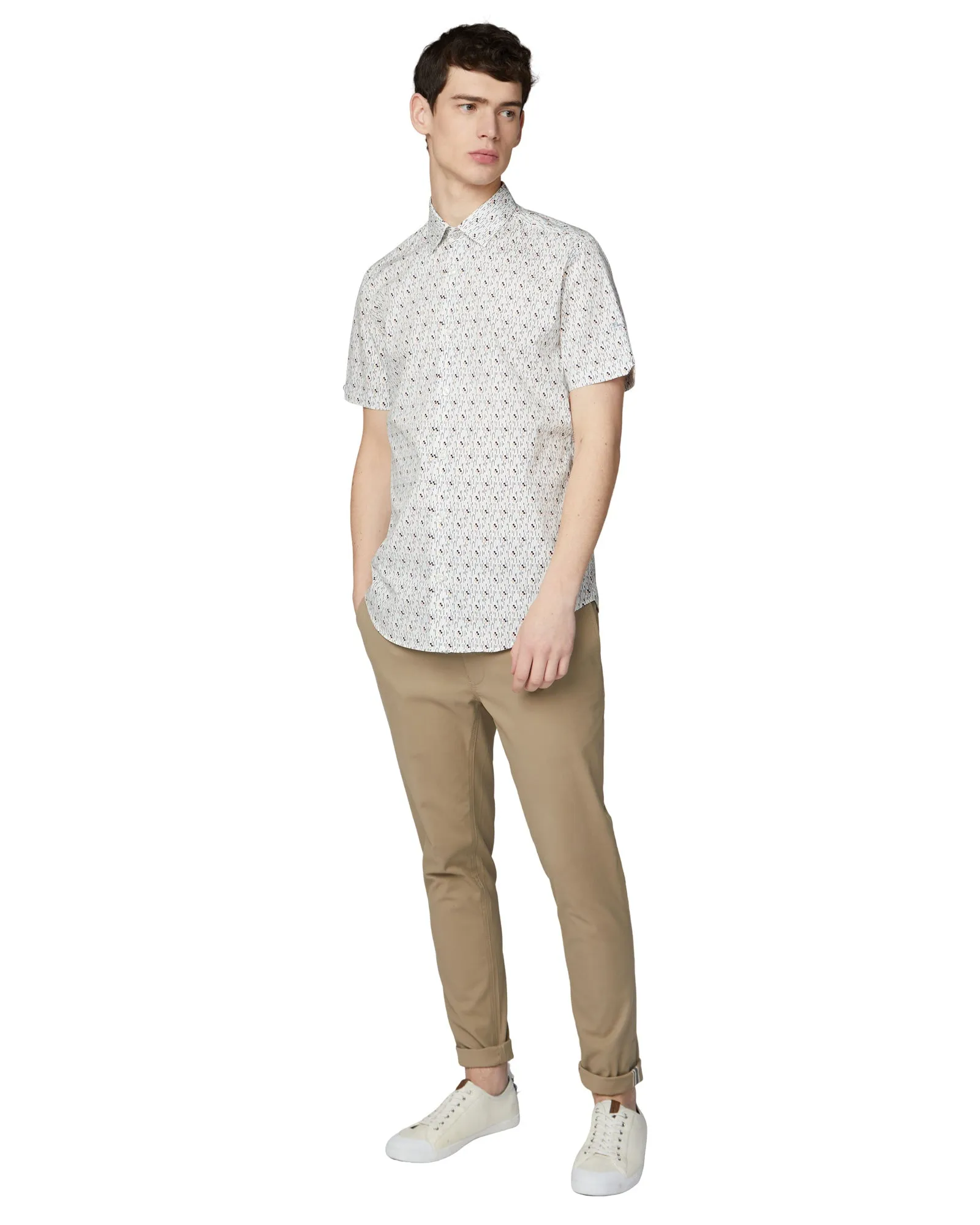 Short-Sleeve Digi Print Shirt - Snow White sold by Ben Sherman product image thumbnail 4