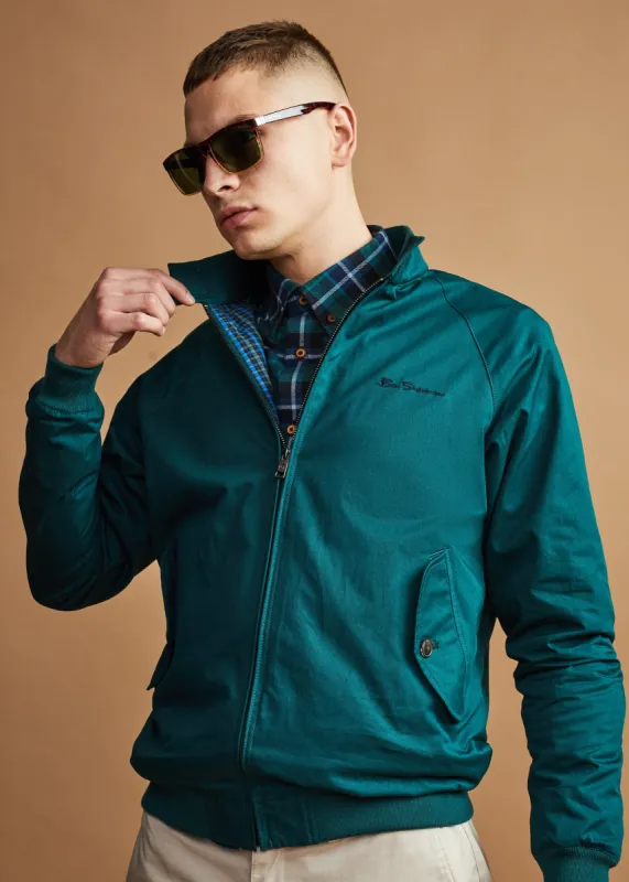 Signature Harrington Jacket - Ocean Green sold by Ben Sherman