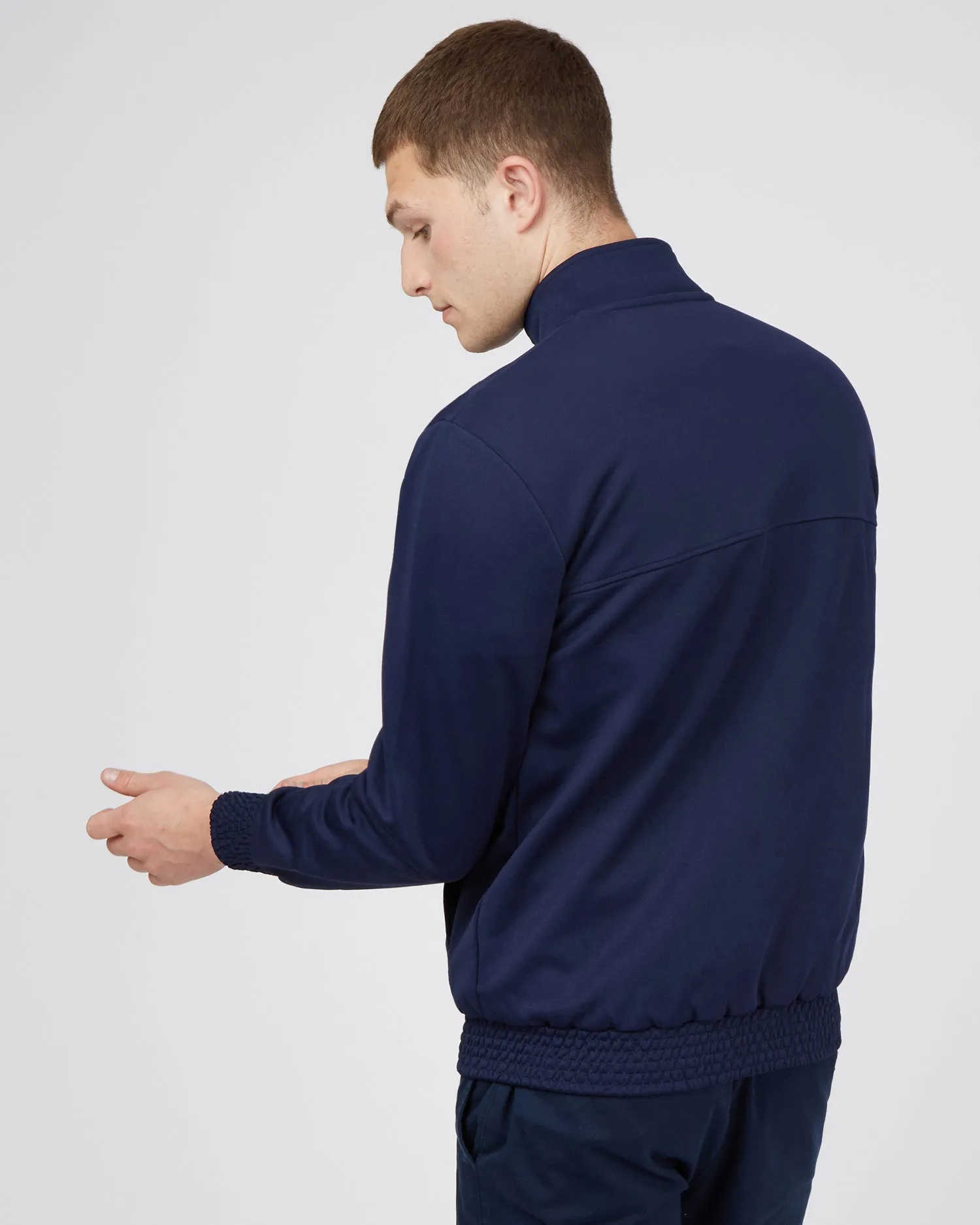 Tricot Funnel-Neck Zip-Through Jacket - Marine sold by Ben Sherman product image thumbnail 3