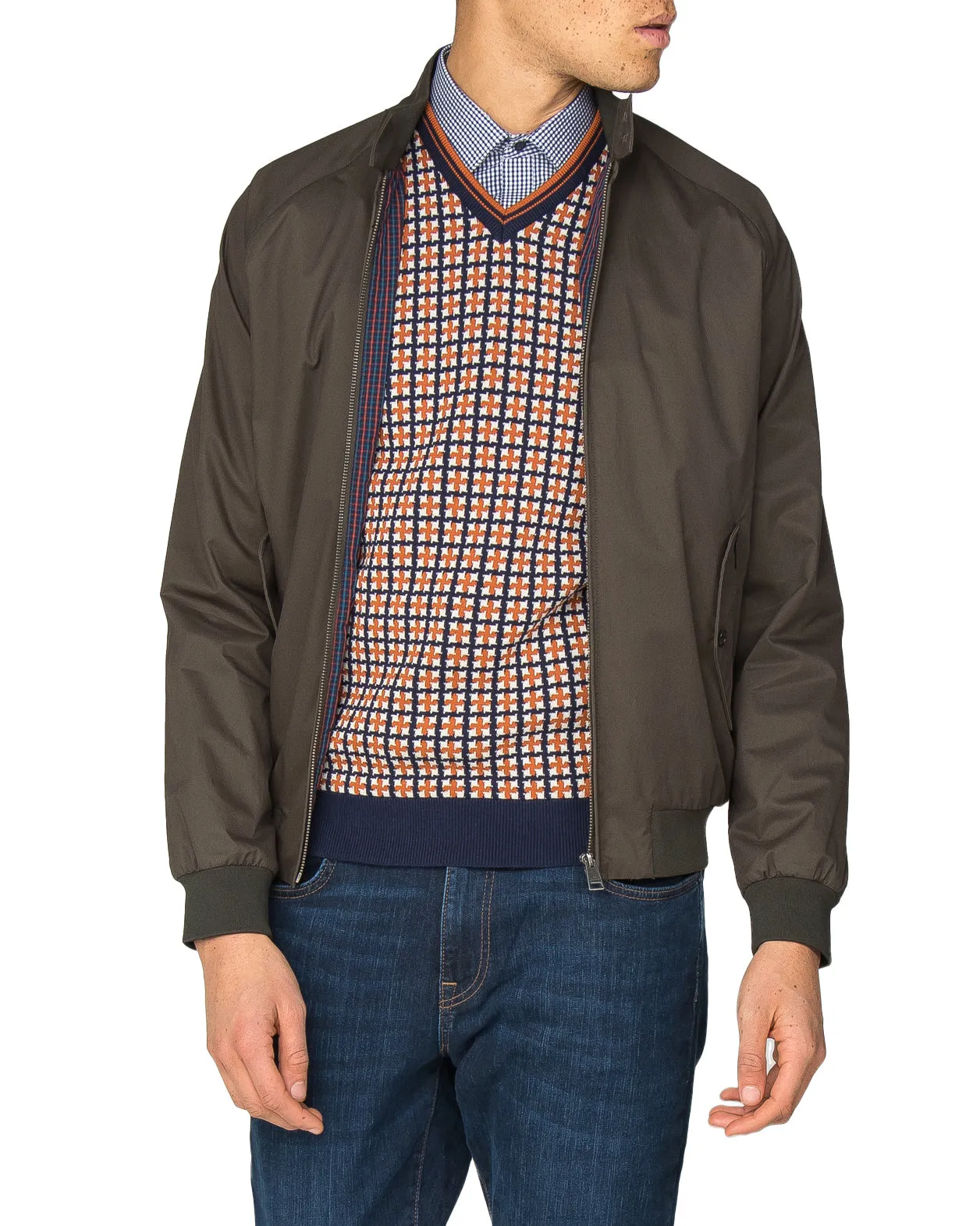 Harrington Jacket - Dark Green sold by Ben Sherman