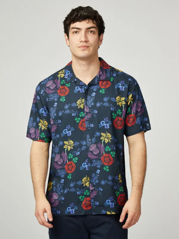 Team GB Floral Shirt - Dark Navy sold by Ben Sherman