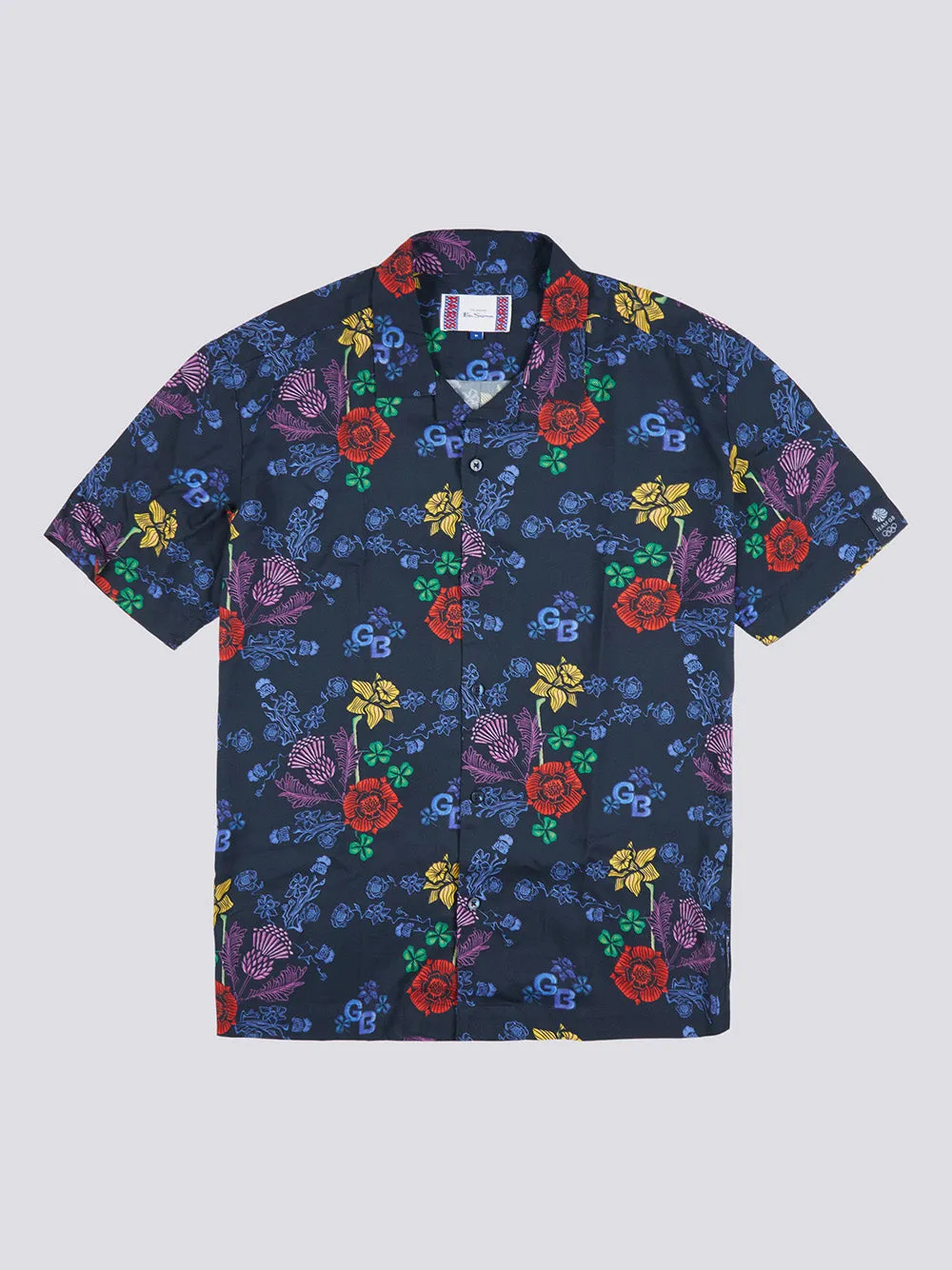 Team GB Floral Shirt - Dark Navy sold by Ben Sherman product image thumbnail 3