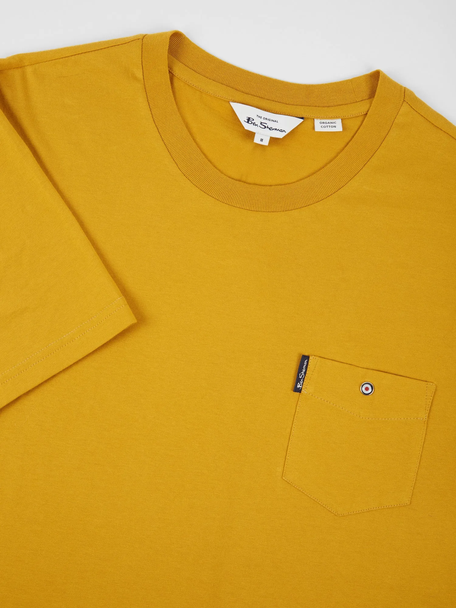 Organic Cotton Signature Pocket Tee - Mustard sold by Ben Sherman product image thumbnail 5
