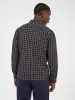 Long-Sleeve Grid-Check Soft-Laundered Shirt - Midnight sold by Ben Sherman