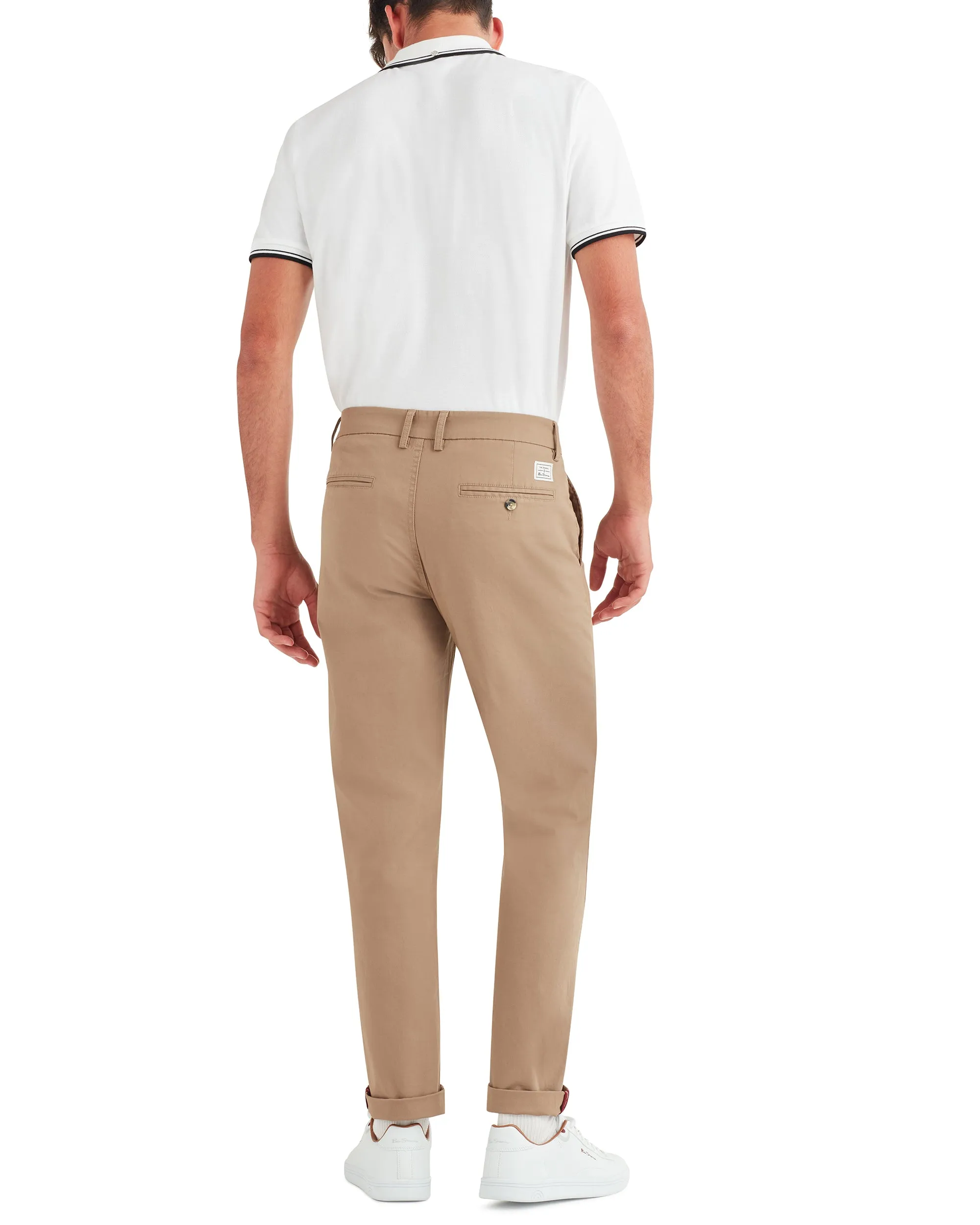 Slim Stretch Chino Pant - Stone sold by Ben Sherman product image thumbnail 2