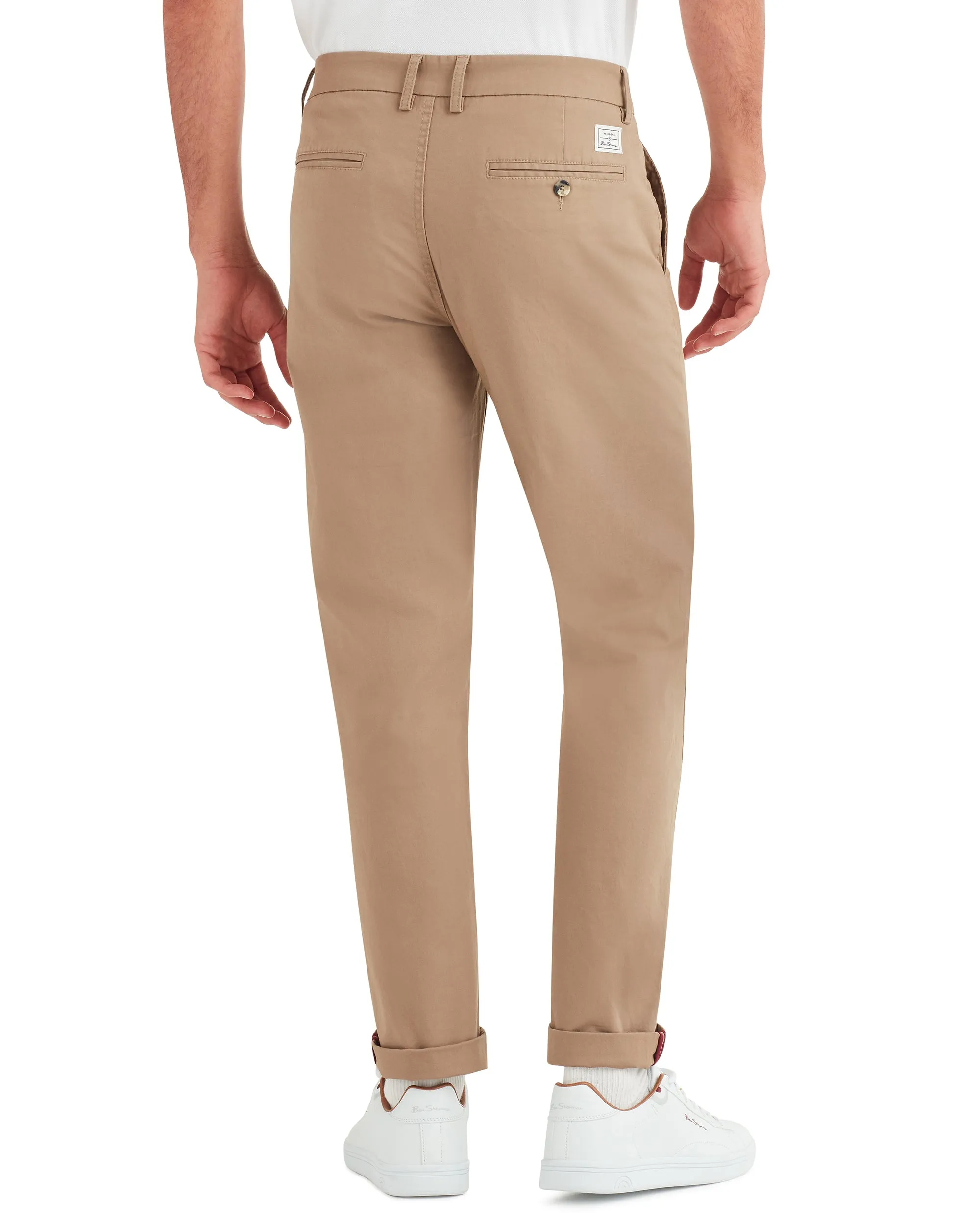 Slim Stretch Chino Pant - Stone sold by Ben Sherman product image thumbnail 4