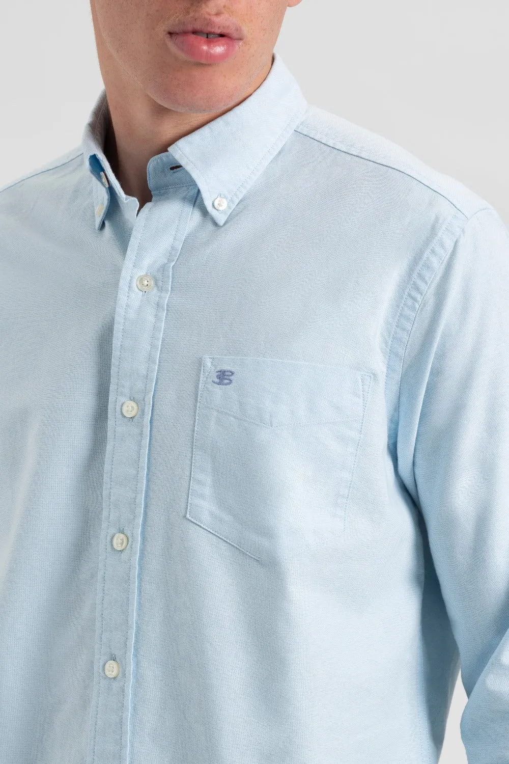 St. Ives Resort Oxford Shirt - Sky sold by Ben Sherman product image thumbnail 3